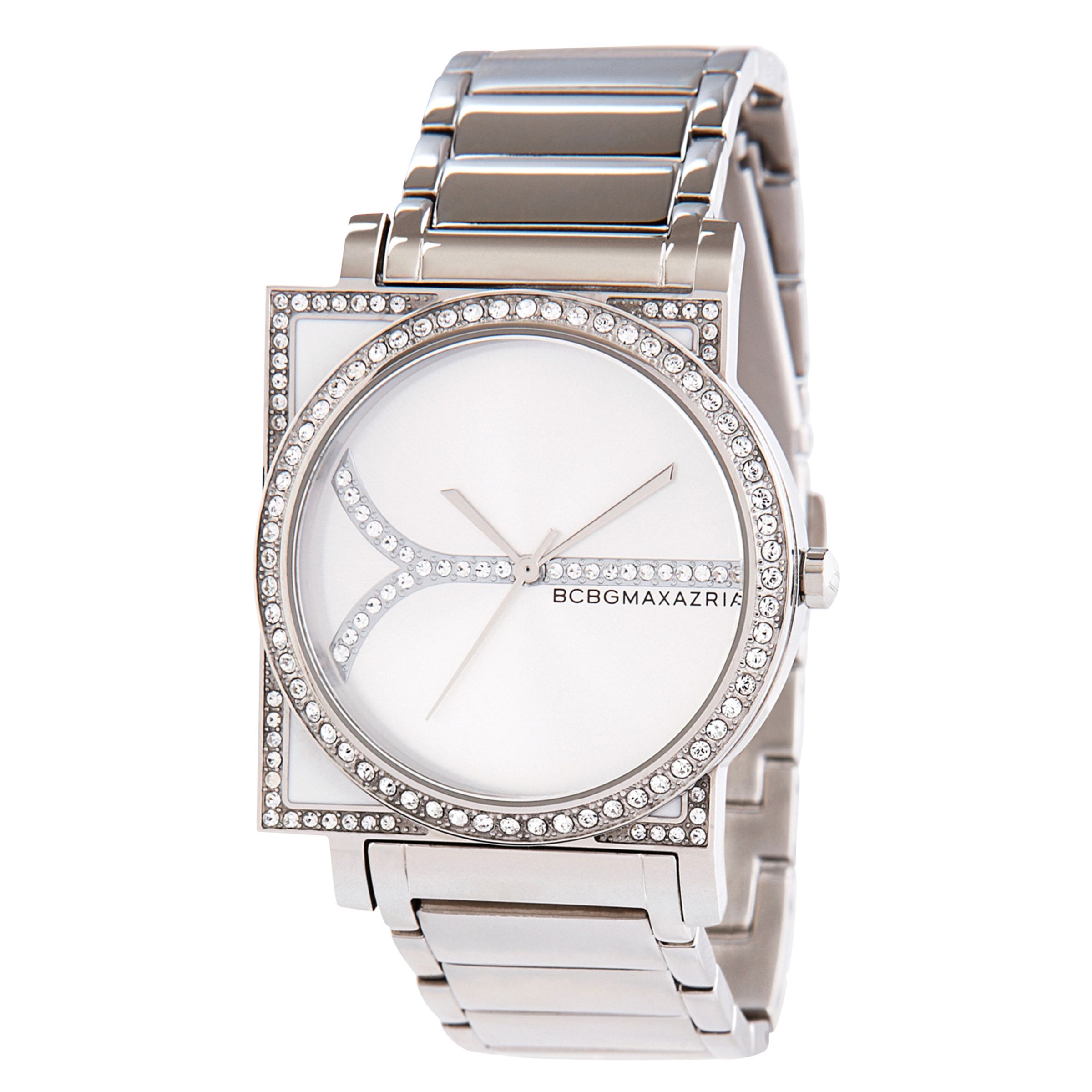 BCBG Max Azria BG8209 Womens Round Stone Set Bracelet Watch