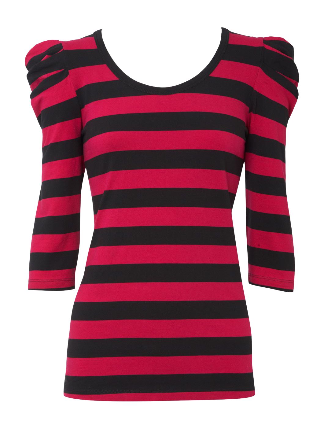 Oasis Dynasty Shoulder T-Shirt, Pink/Black, S