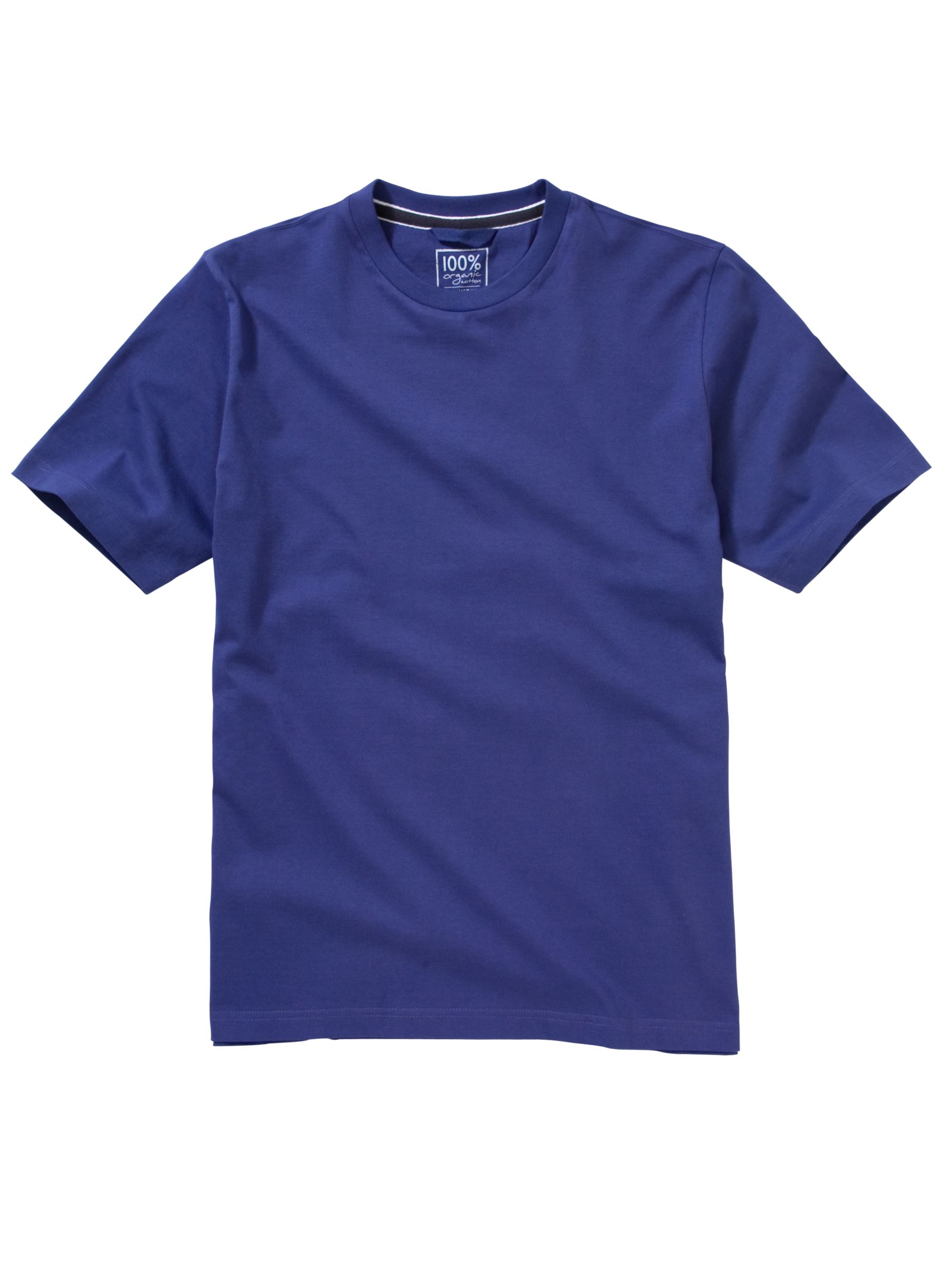 John Lewis Men Organic Cotton T-Shirt, Purple