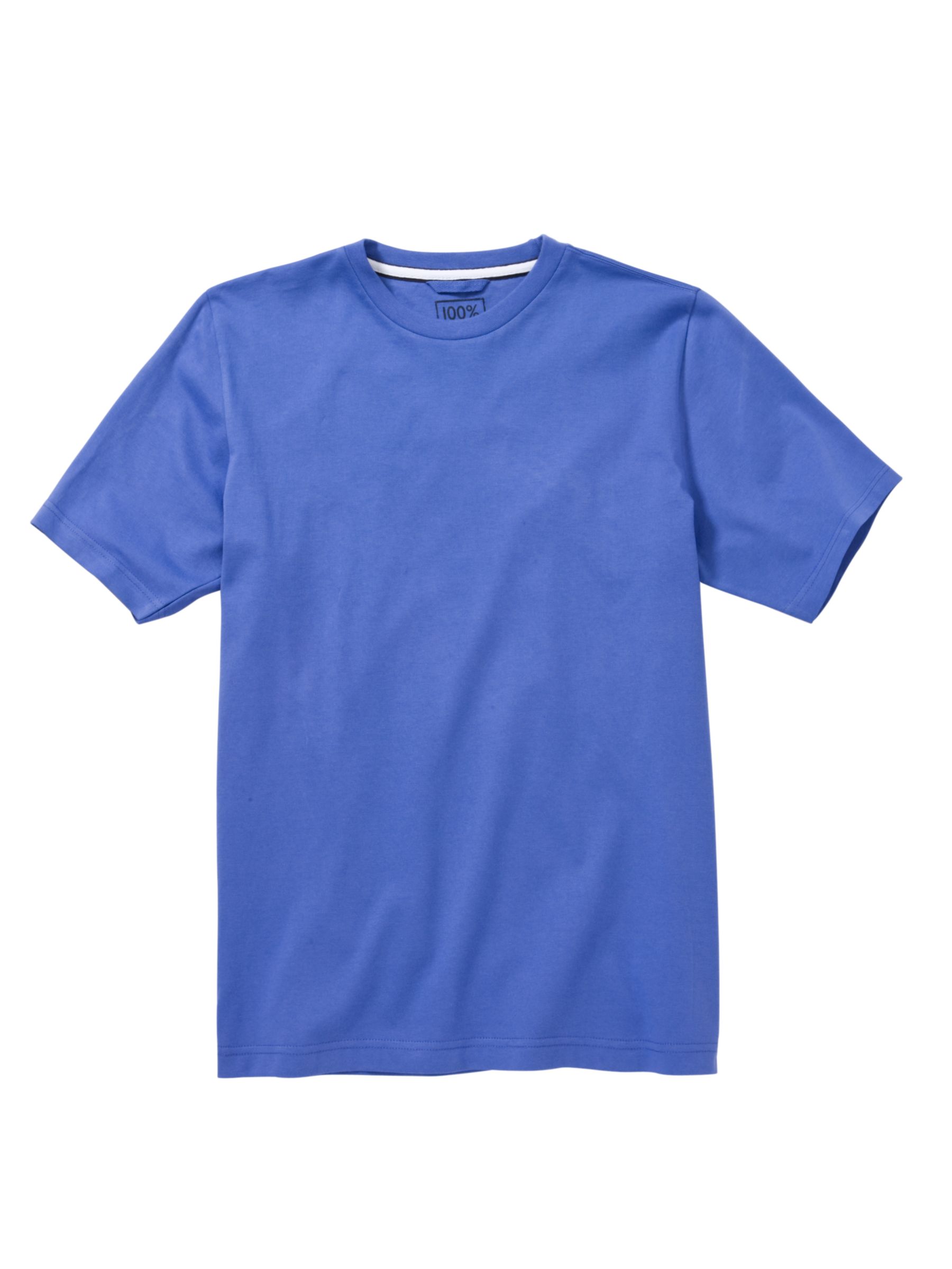 John Lewis Men Organic Cotton T-Shirt, Blue