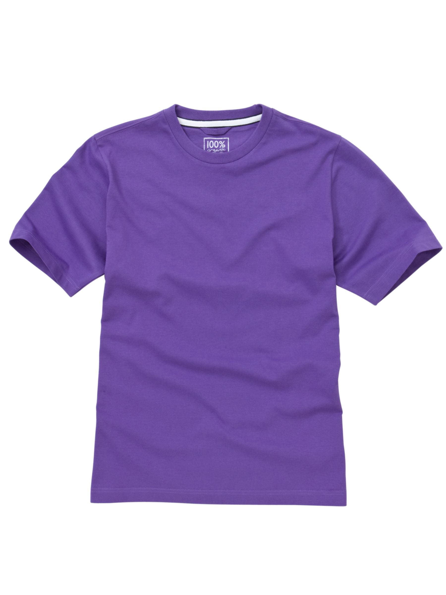 John Lewis Men Organic Cotton T-Shirt, Lilac