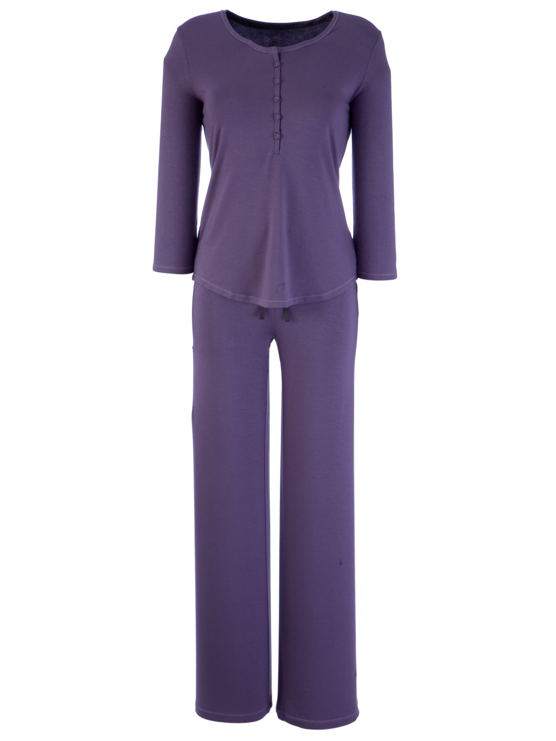 John Lewis Women Viscose Bunny Top and Pant Pyjama Set, Heather