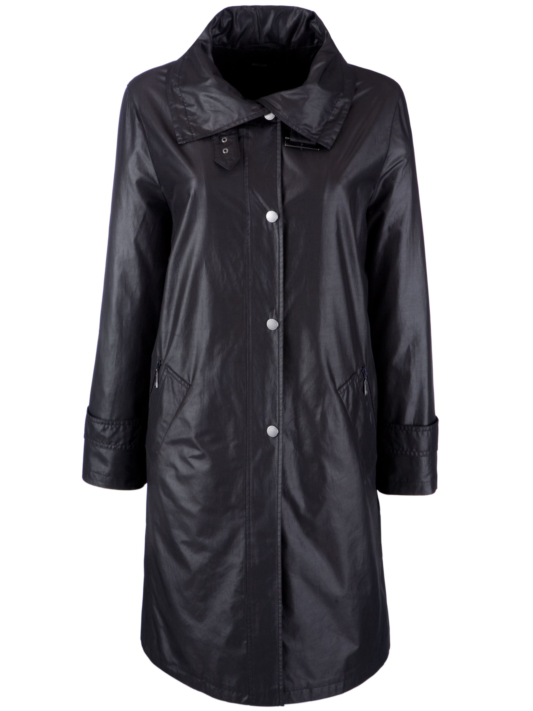 Basler Knee Length Mac, Black, 14 at John Lewis