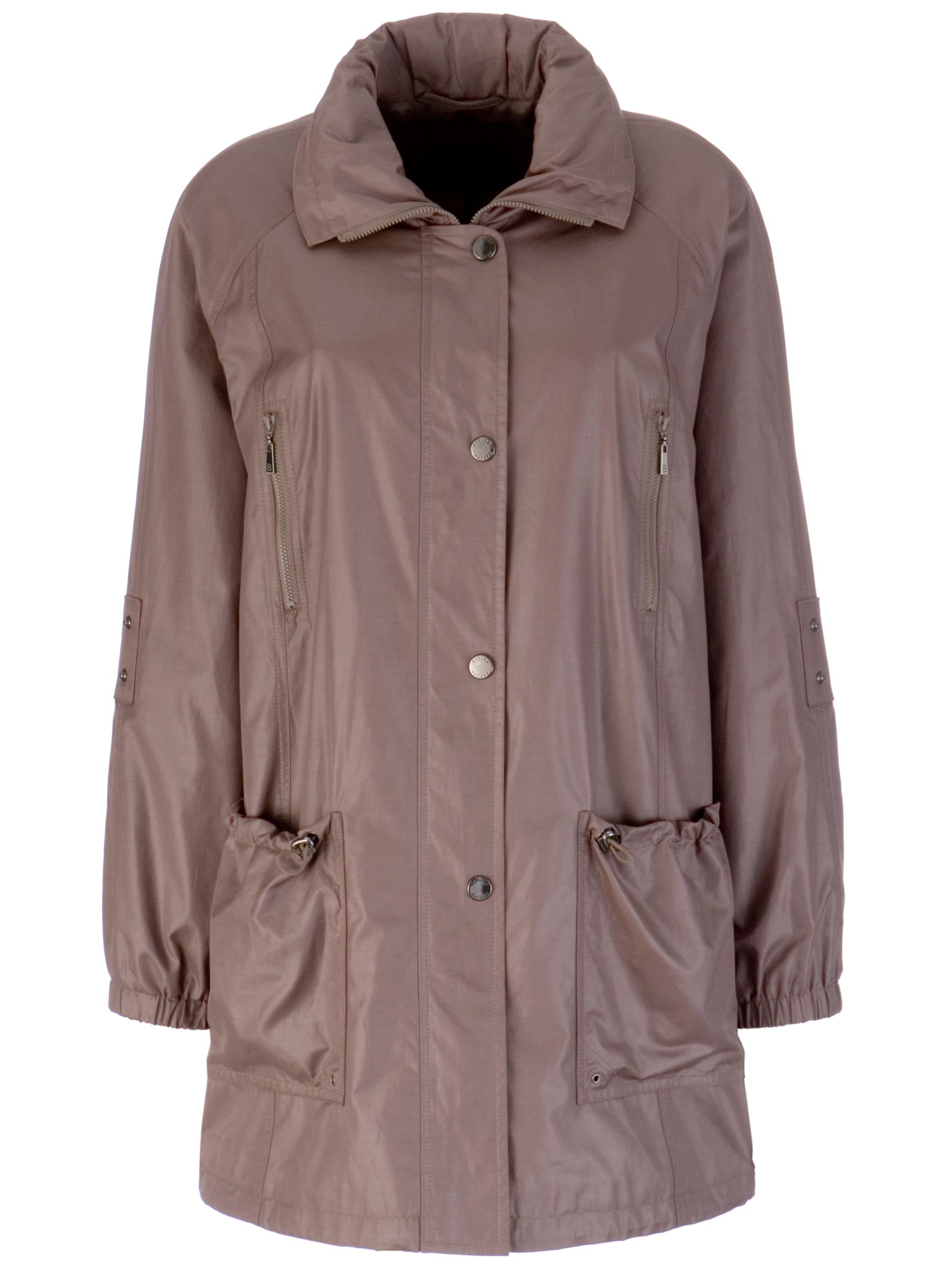 Basler Ruched Pocket Jacket, Mink, 10 at John Lewis