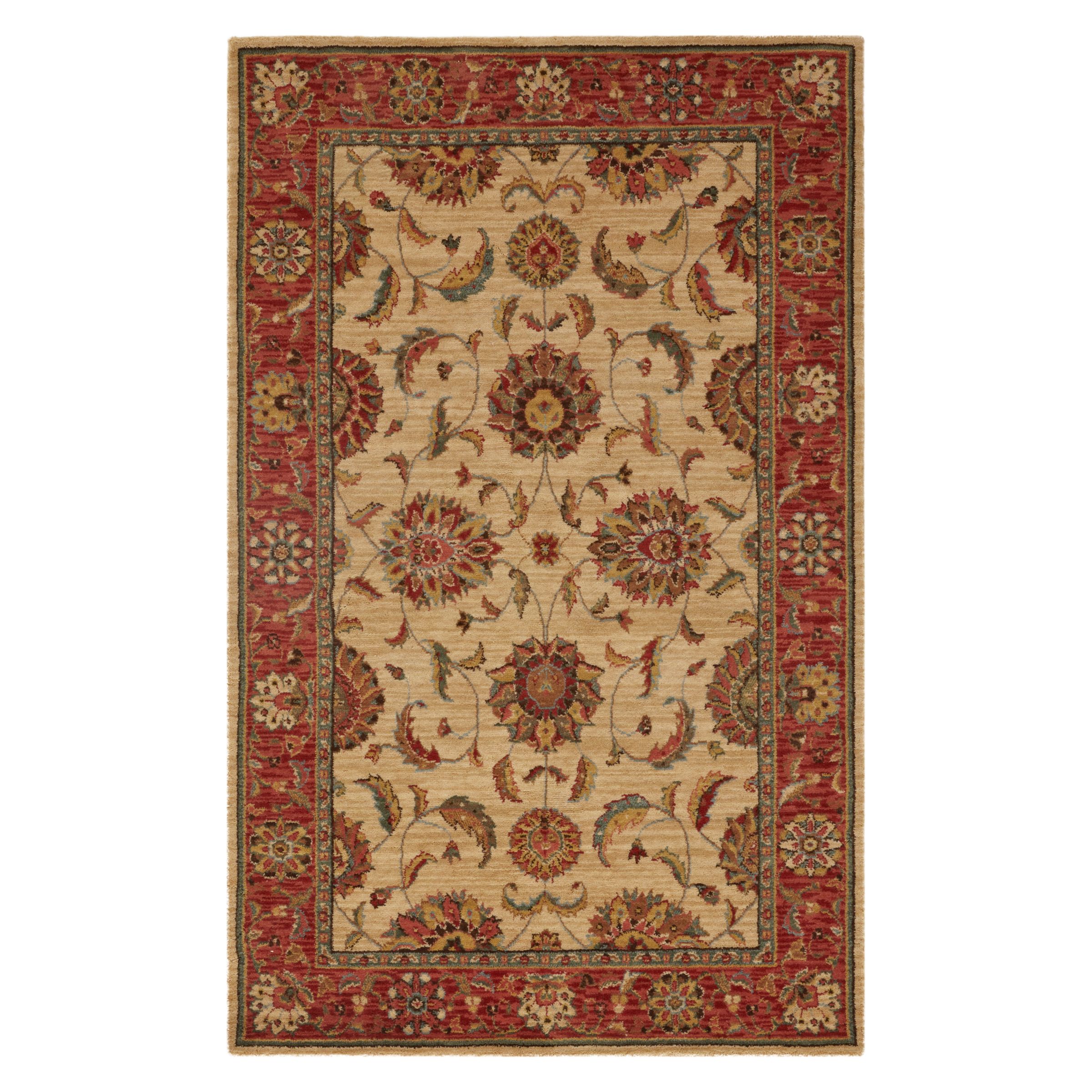 Living Treasures Rug, Ivory/Rust at John Lewis