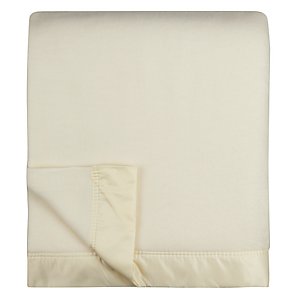 John Lewis Empress Blanket, White, W230 x L255cm