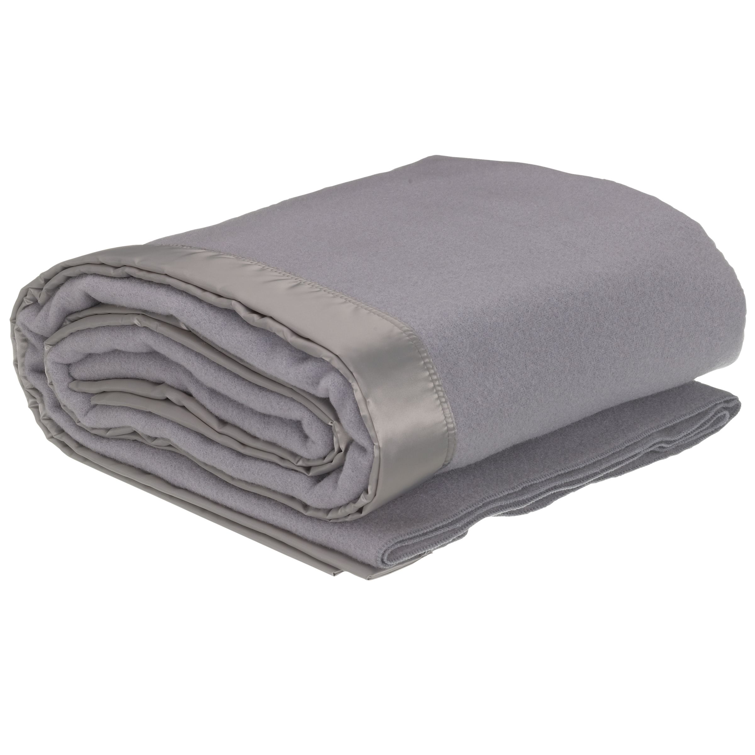 John Lewis Empress Blanket, Smoky Grey, W180 x