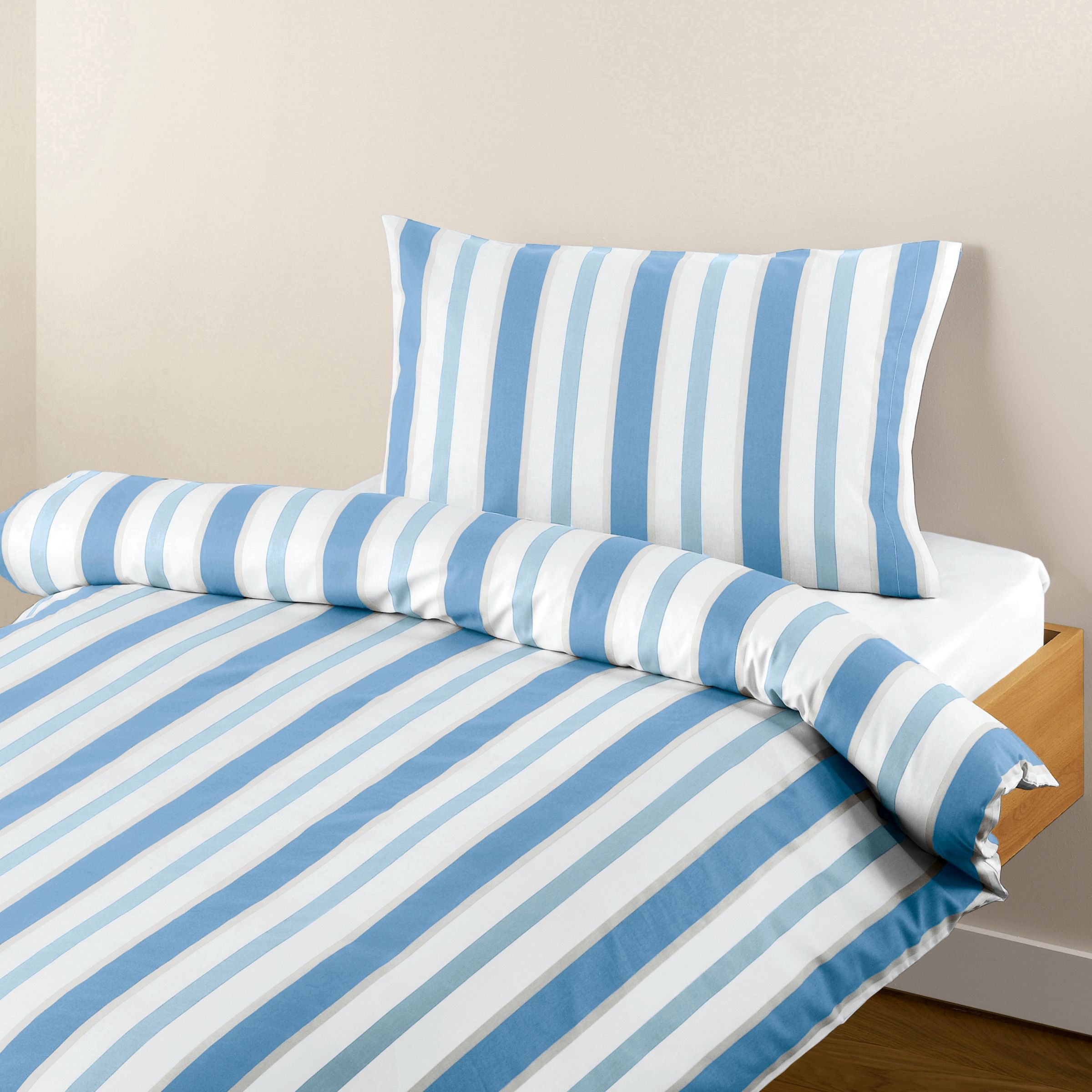John Lewis Bold Stripe Duvet Cover Sets, Blue