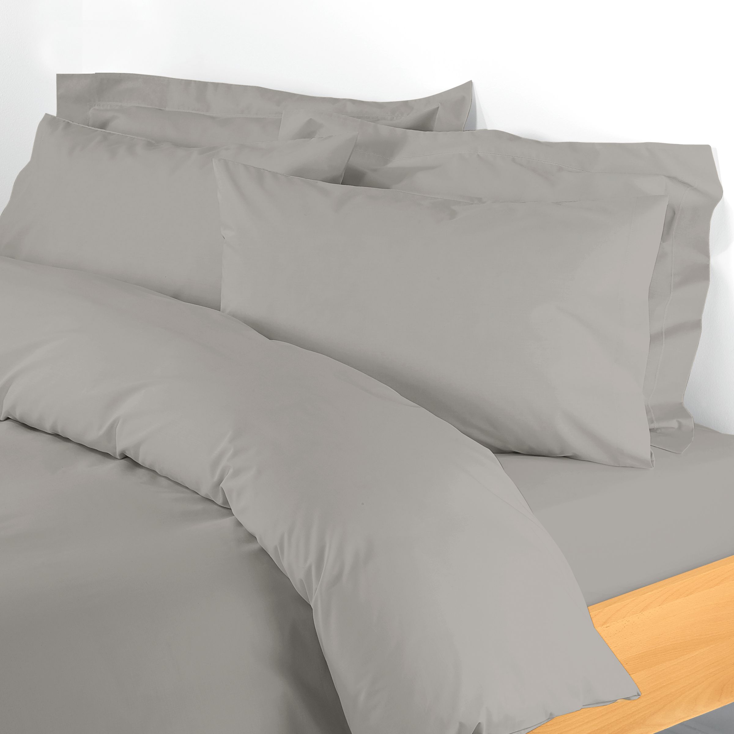 Polycotton Percale Duvet Covers, Grey