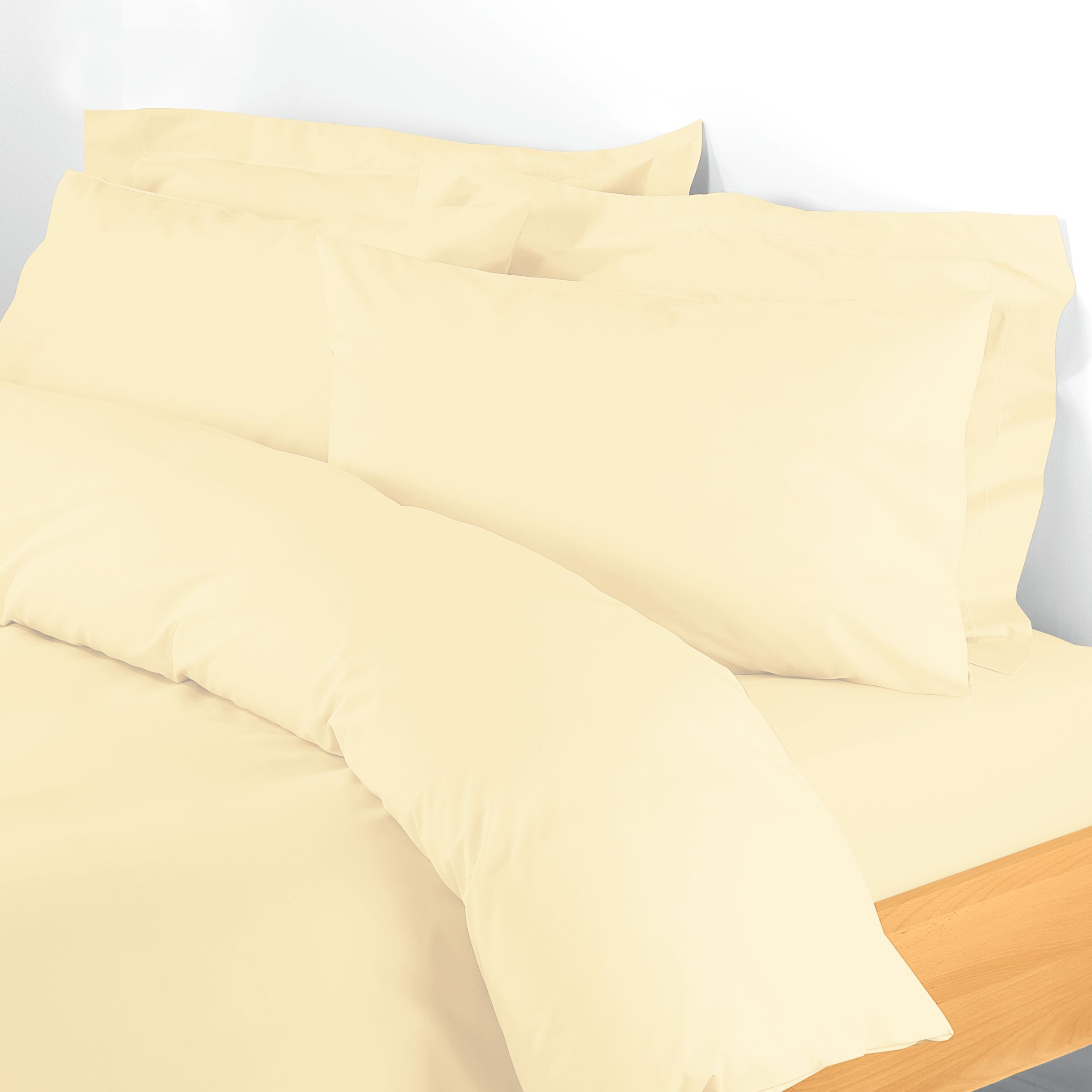 Polycotton Percale Duvet Covers, Yellow