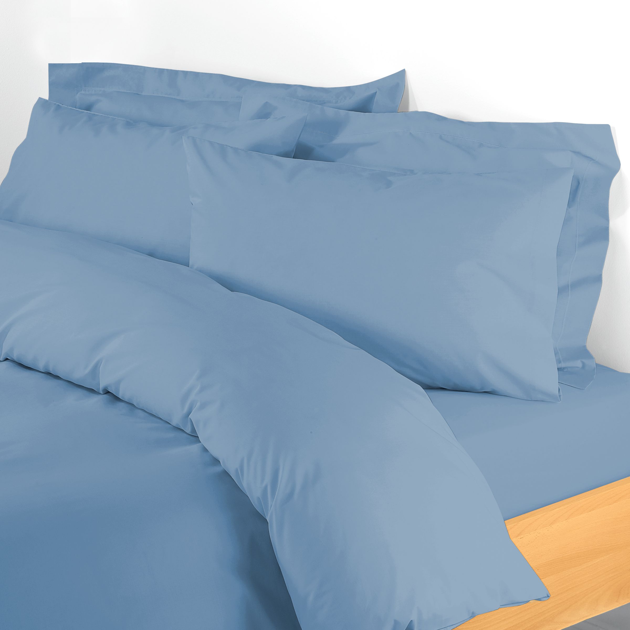 Polycotton Percale Duvet Covers, Sky