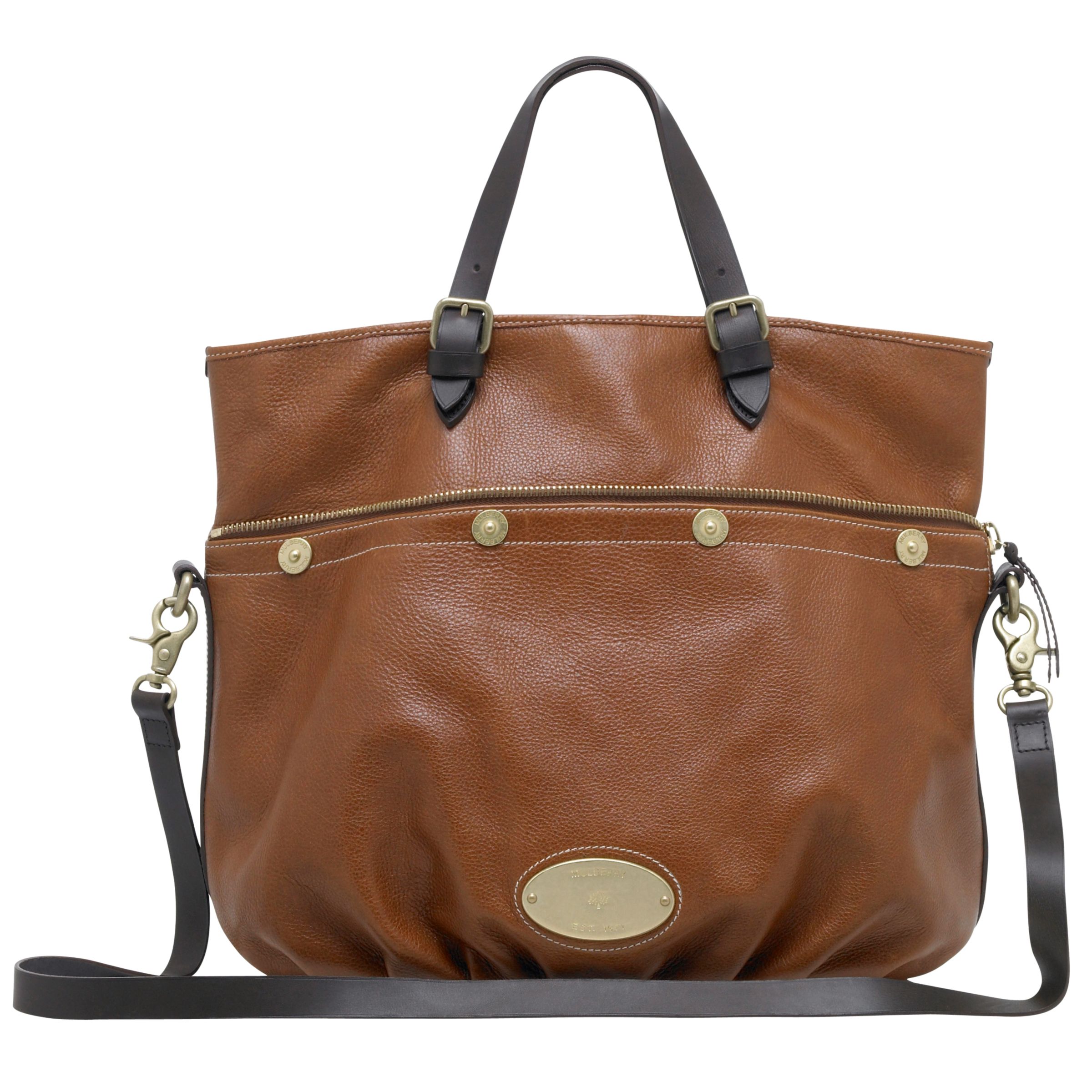 Mulberry Mitzy Tote Handbag, Oak at John Lewis