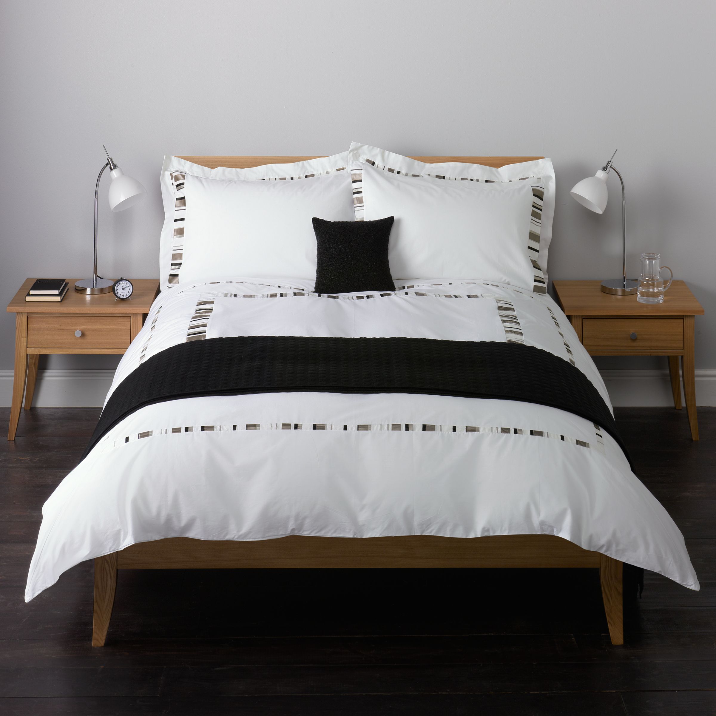 Joel Duvet Covers, Black / White