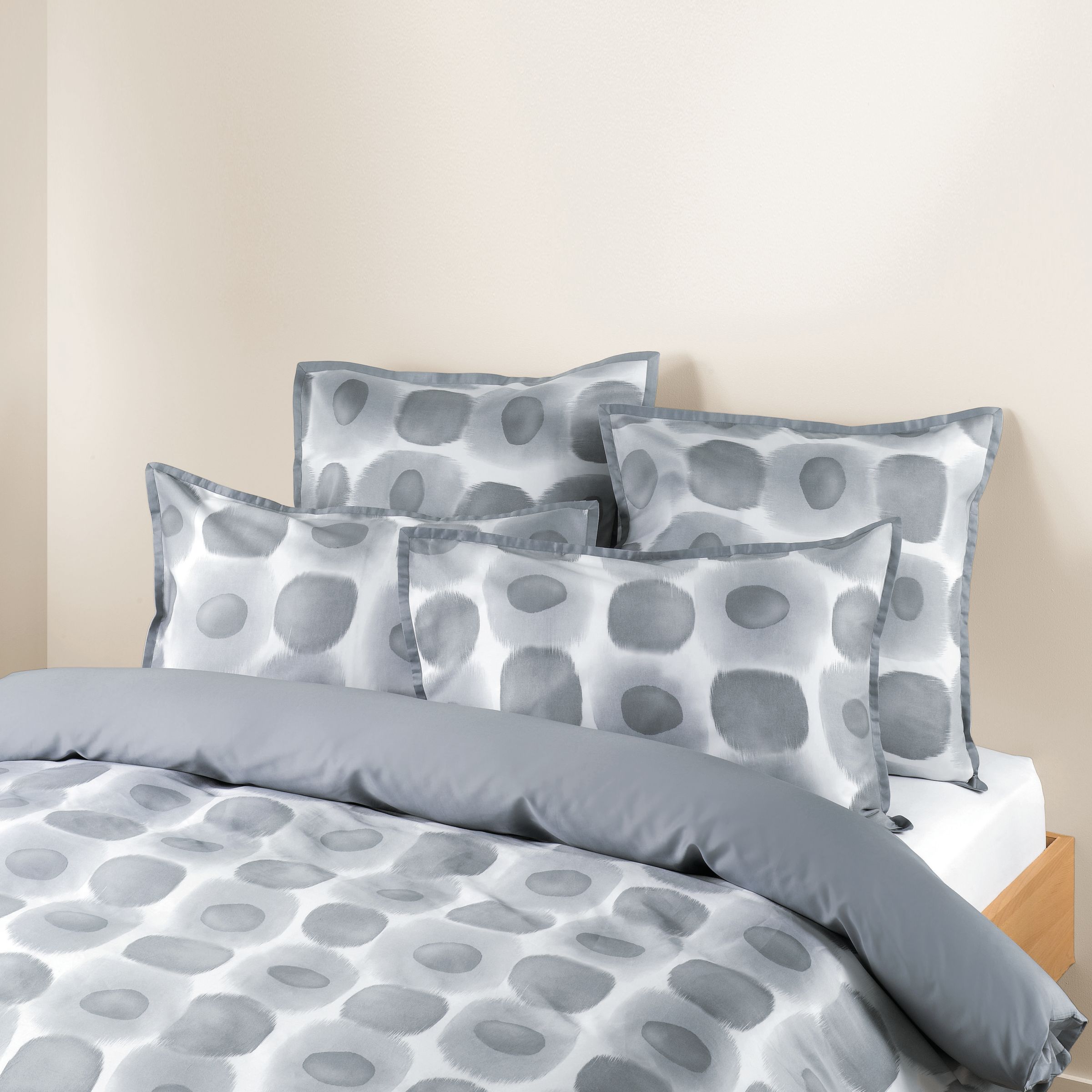 John Lewis Ikat Circles Duvet Covers, Grey