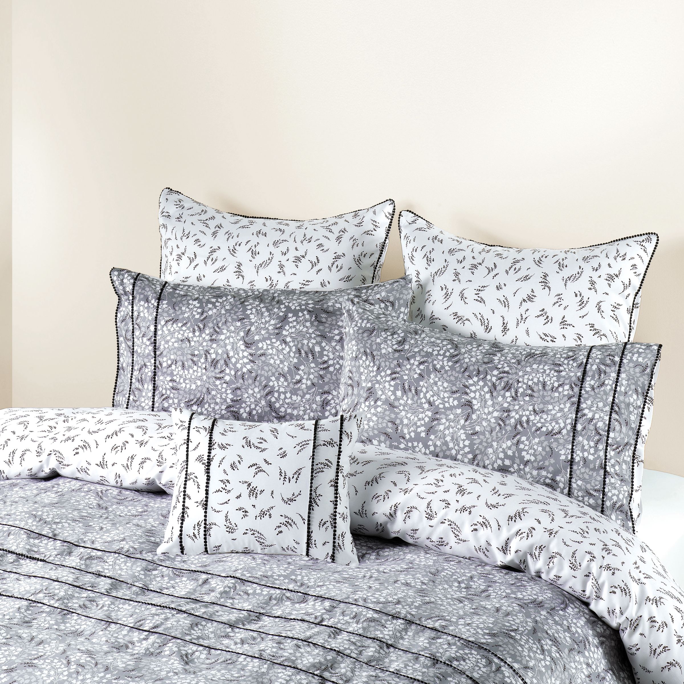 John Lewis Jaime Duvet Covers, Grey