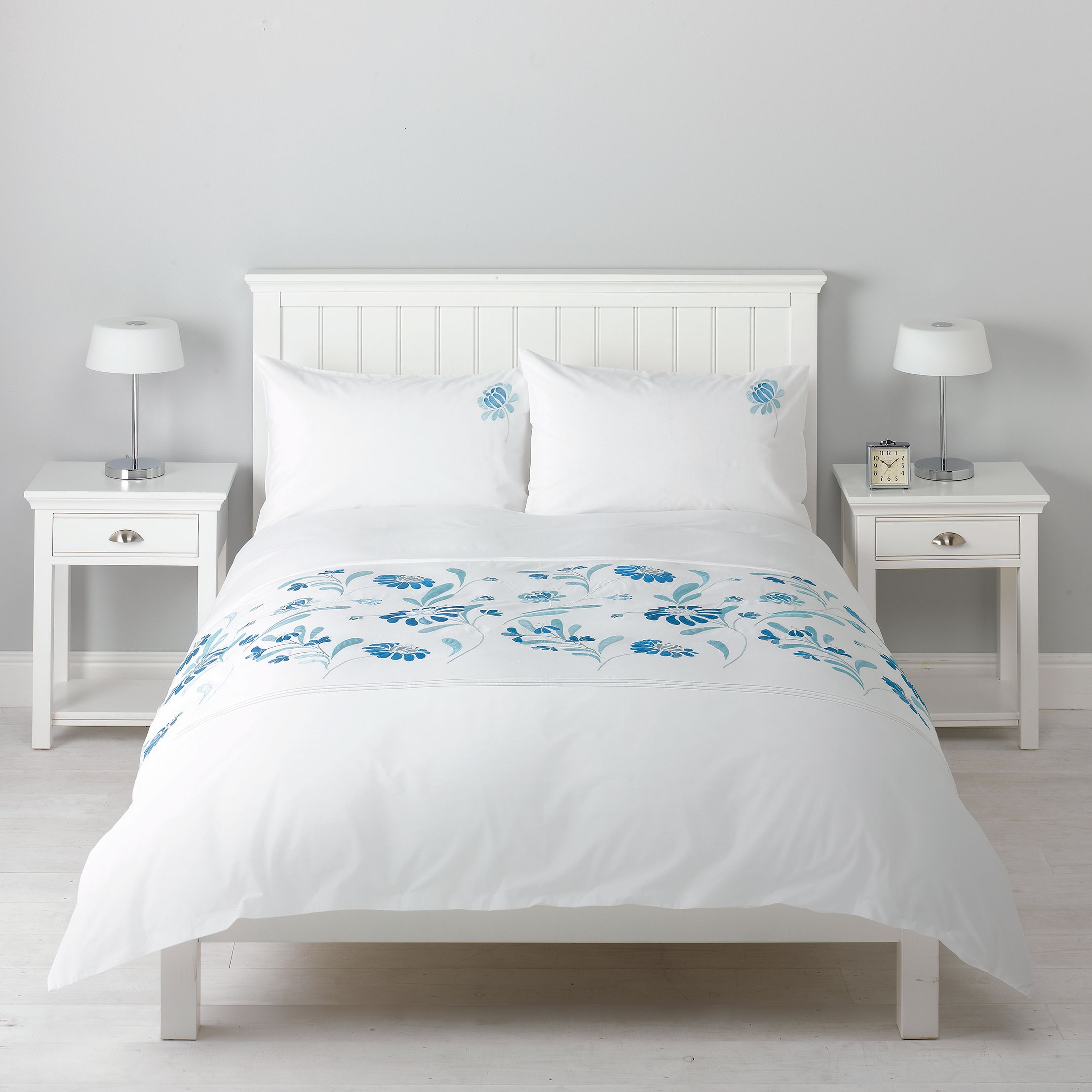 John Lewis Amy Duvet Covers, Blue