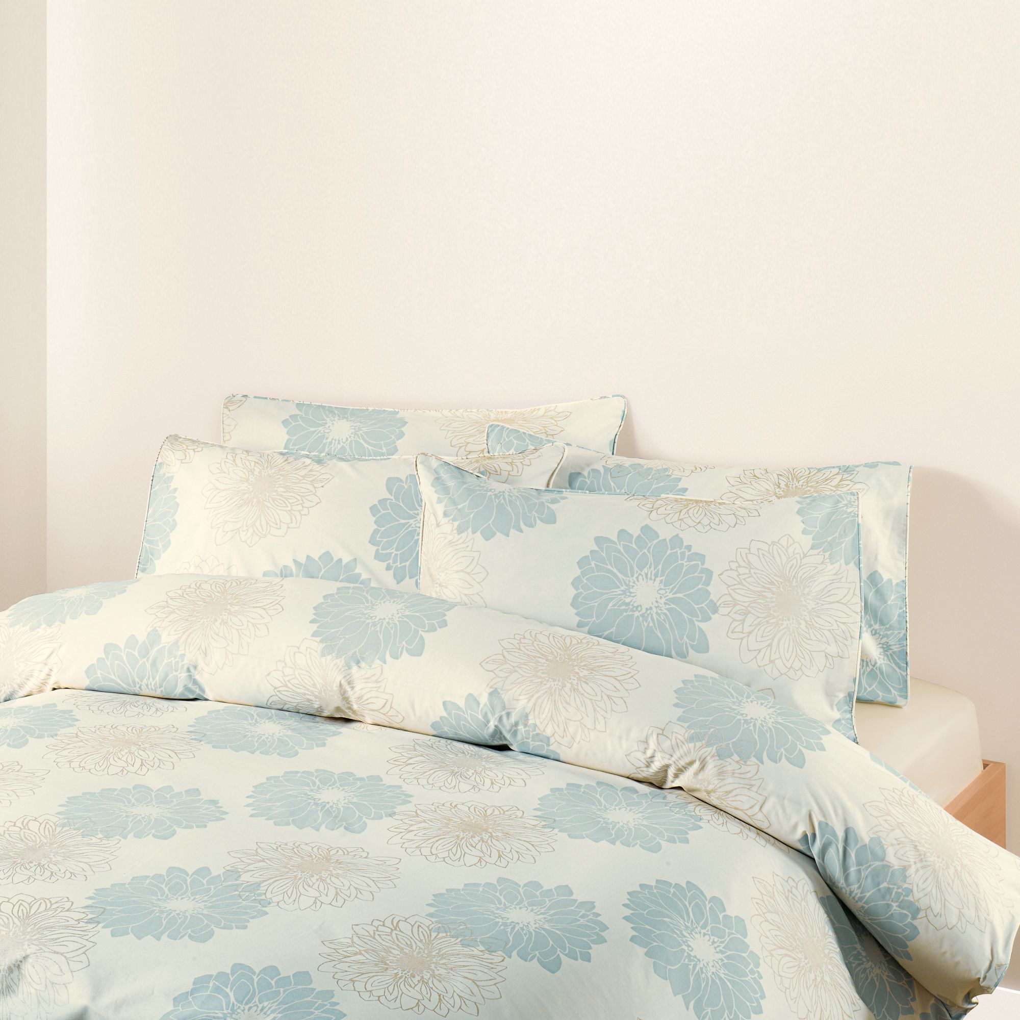 John Lewis Gerbera Duvet Covers, Blue