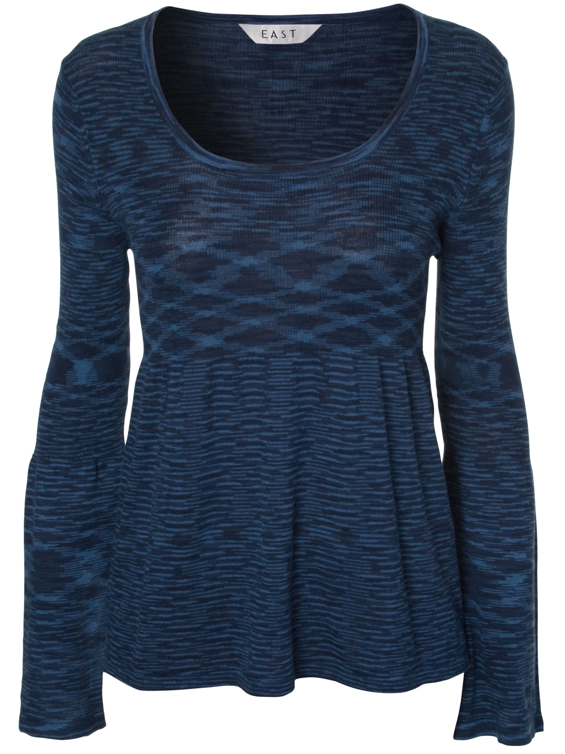  East Eliana Space Dyed Jumper, Indigo £69 Special Purchase Price on Womens Clothes for a Limited Time from John Lewis
