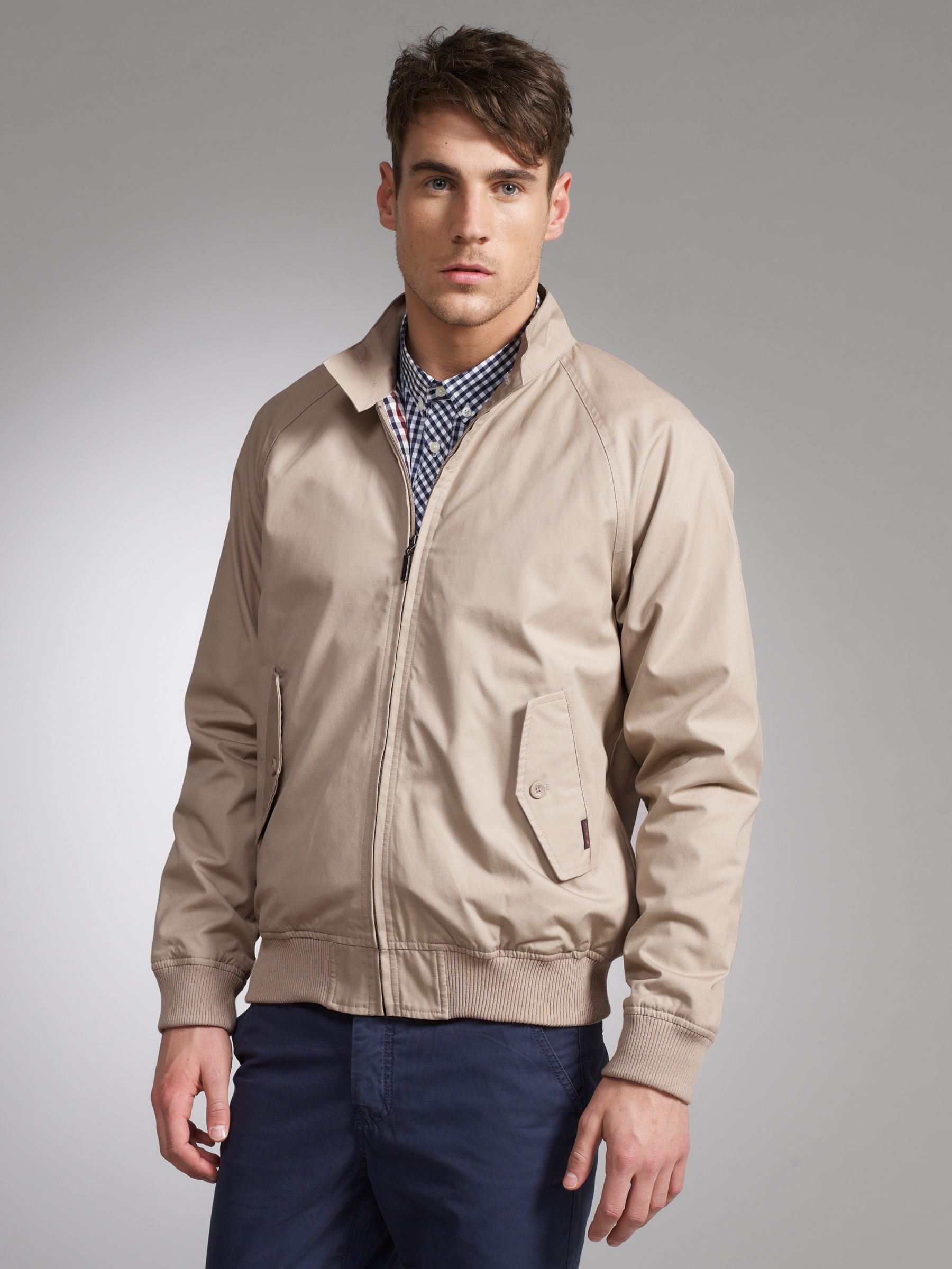 Ben Sherman London Harrington Jacket, Moon, M