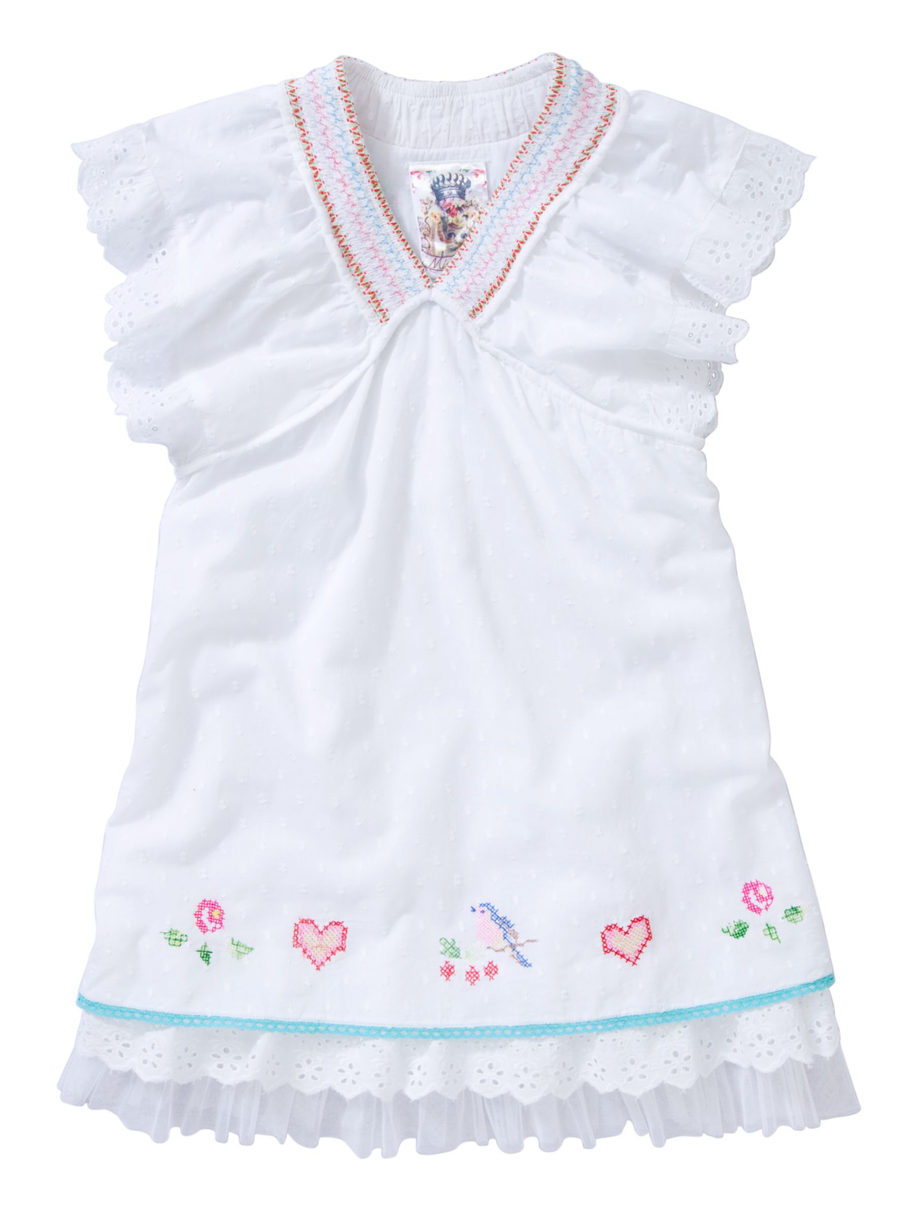 Mim-Pi Embroidered Blouse, White