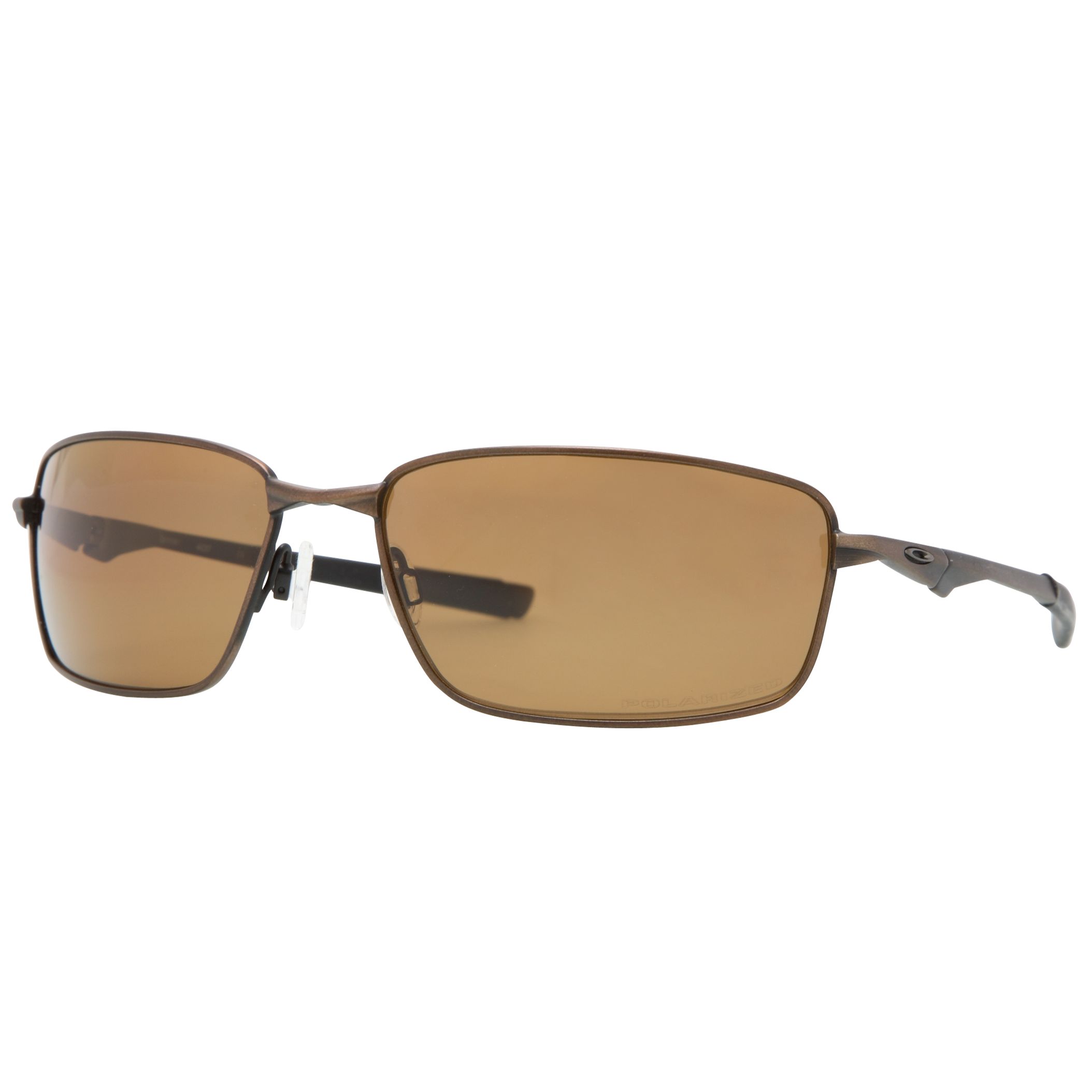 Oakley Splinter Men's Rectangular Metal Sunglasses, Toast at John Lewis