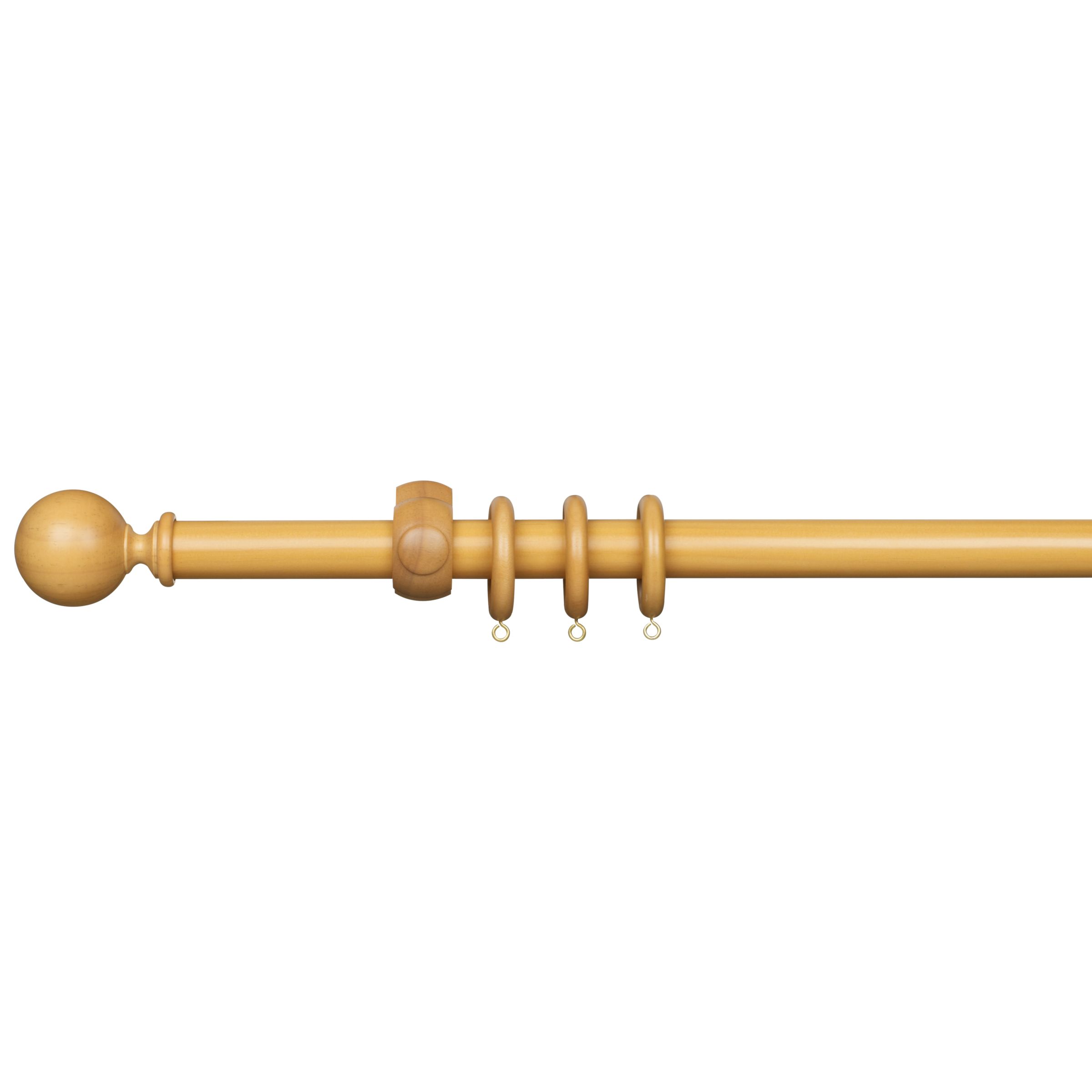 John Lewis Wood Curtain Pole Kits, Dia.28mm