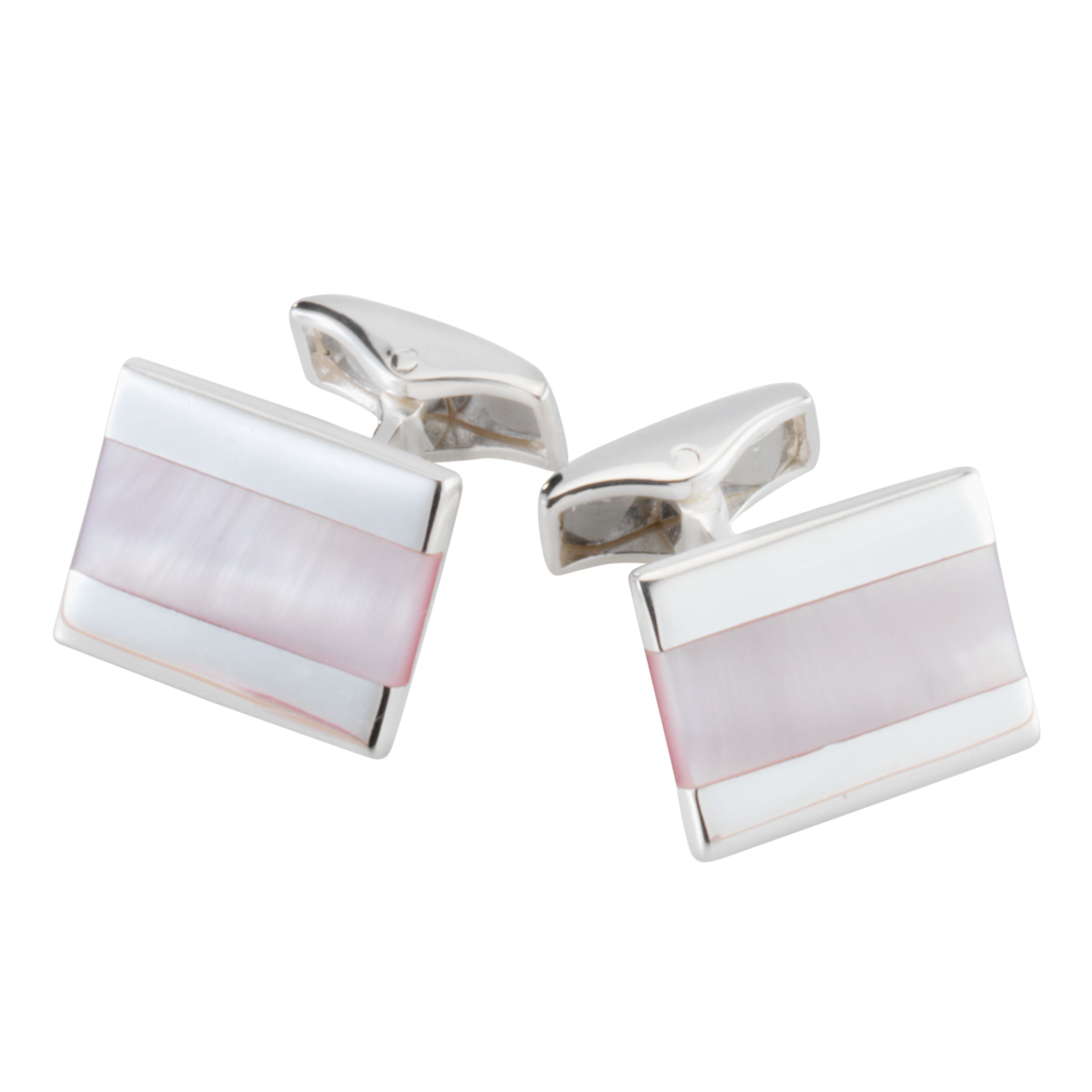 So Jewellery Mother of Pearl Silver Cufflinks,