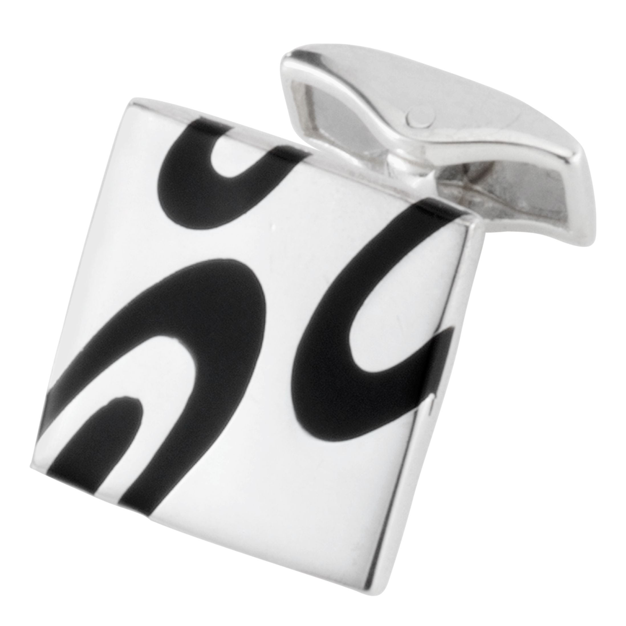 So Jewellery Silver Square Cufflinks, Metallics