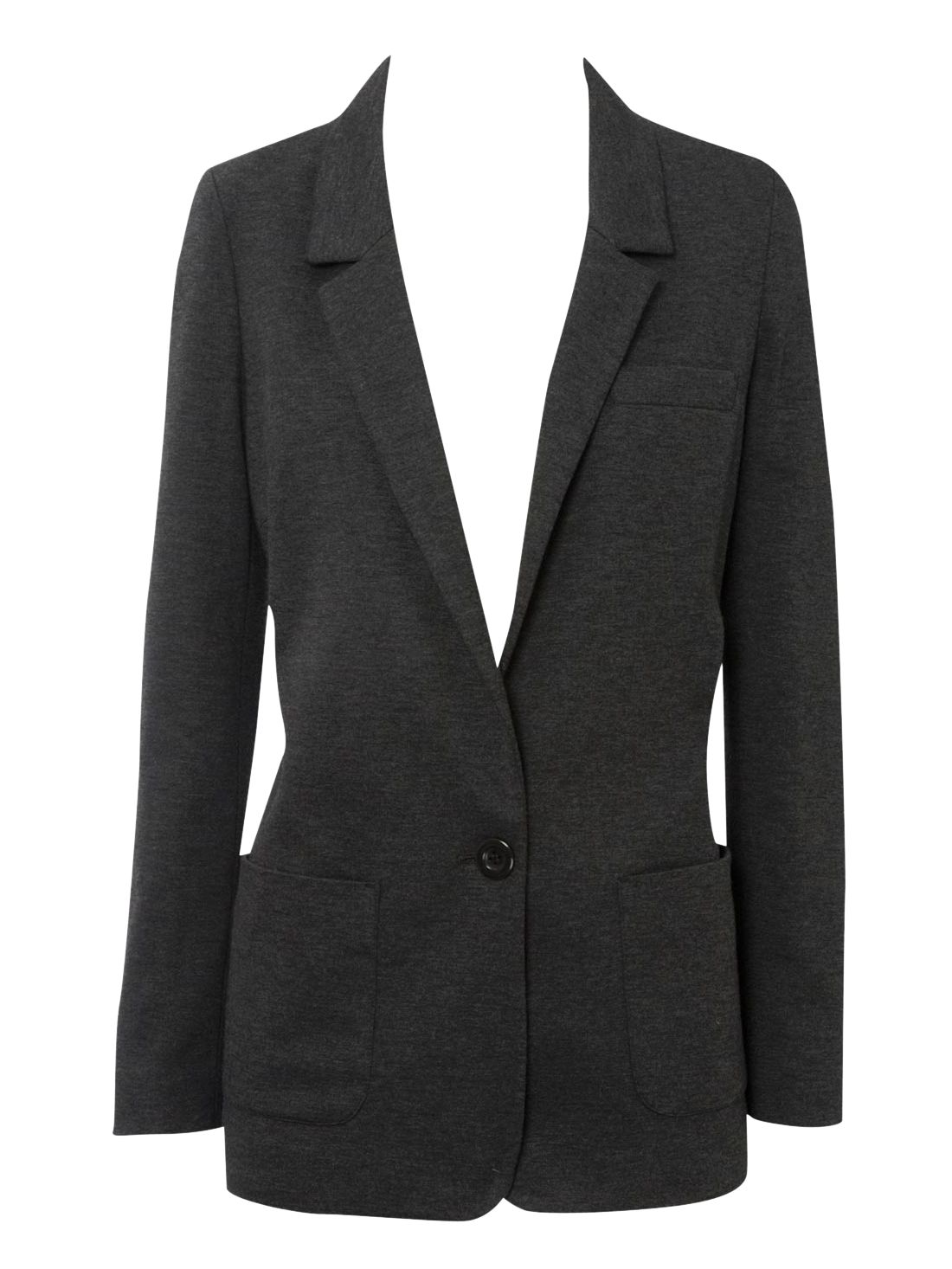 Oasis Ponte Jacket, Dark Grey, XS