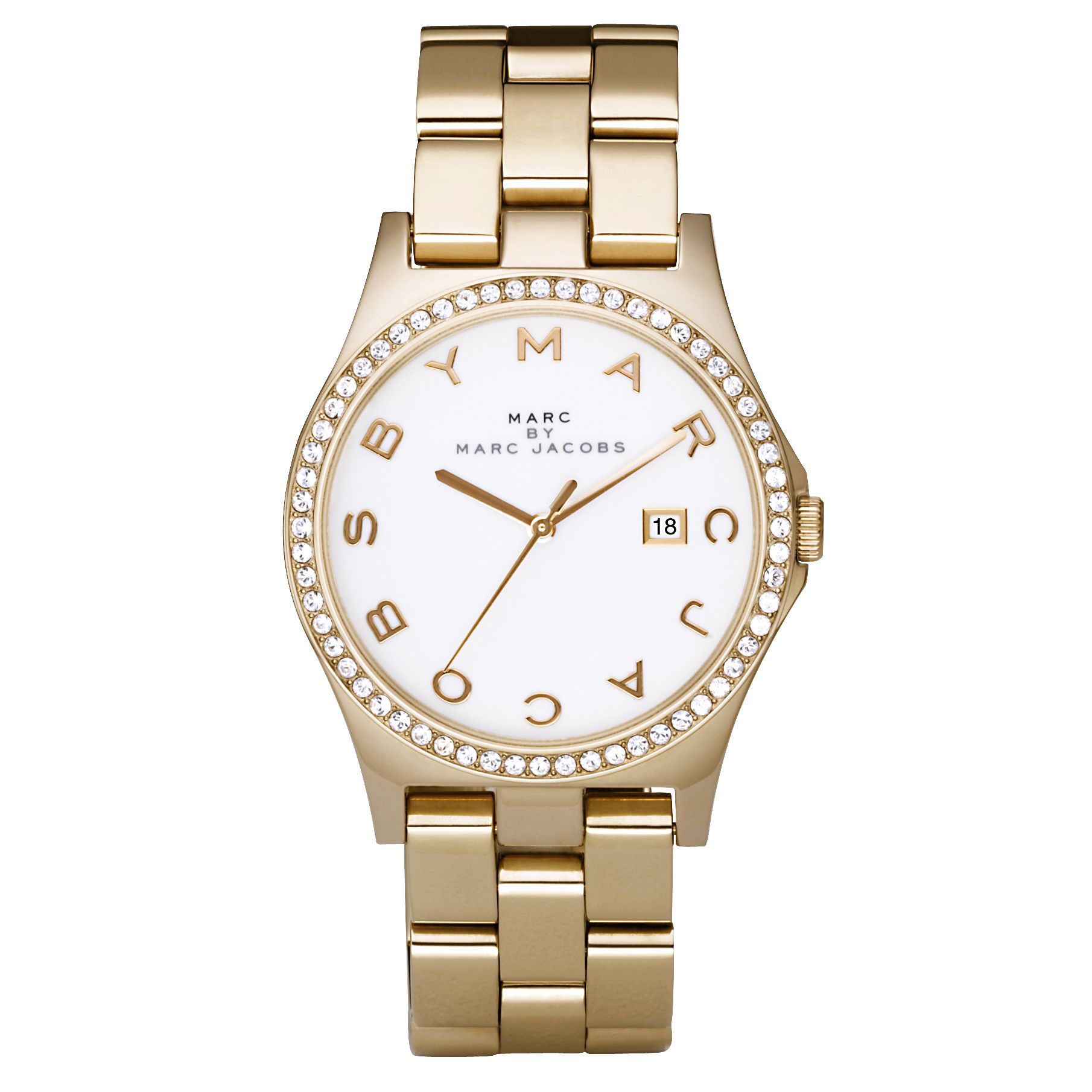 Marc by Marc Jacobs MBM3045 Women's Stone Set Bracelet Watch at John Lewis