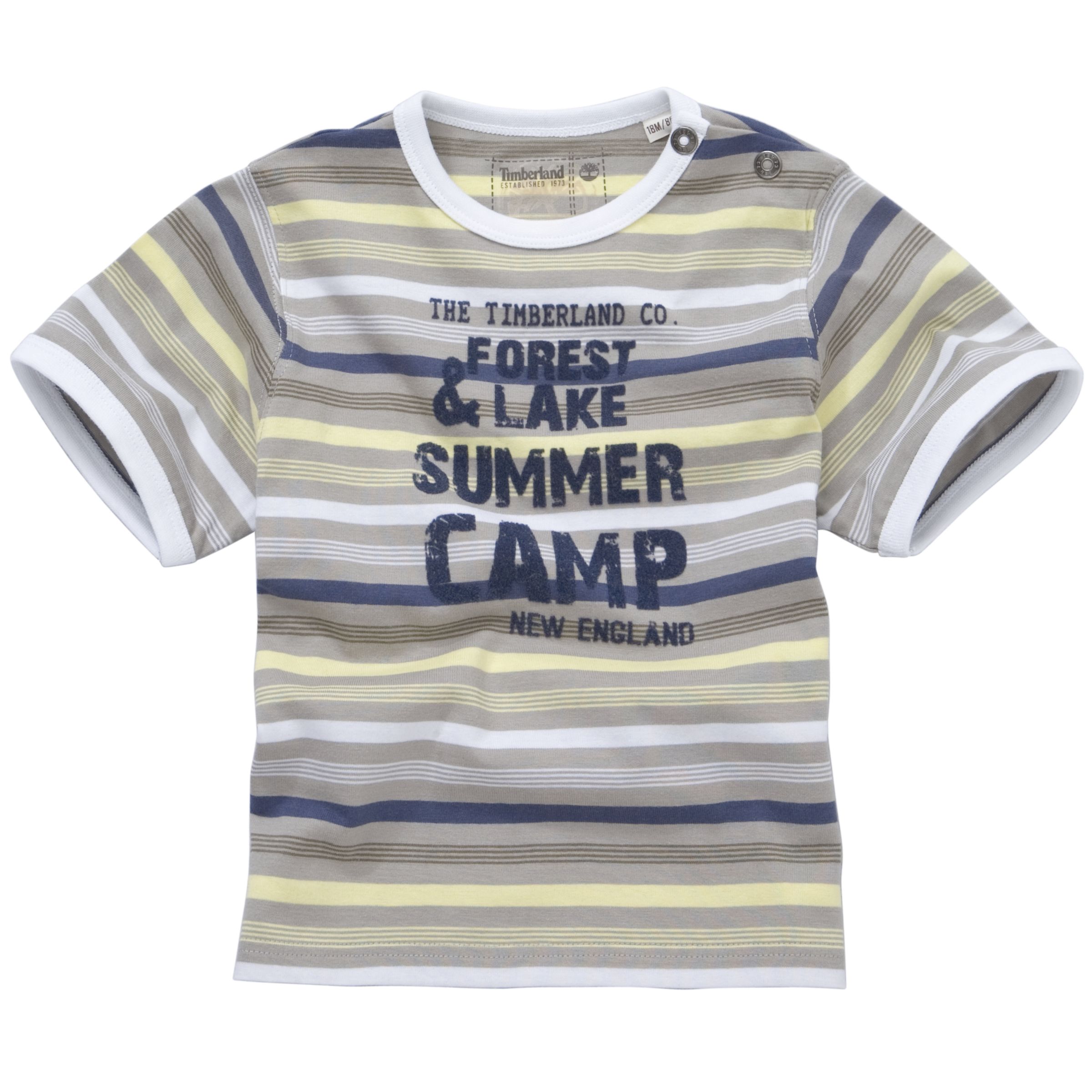 Timberland Stripe Branded T-Shirt, Green