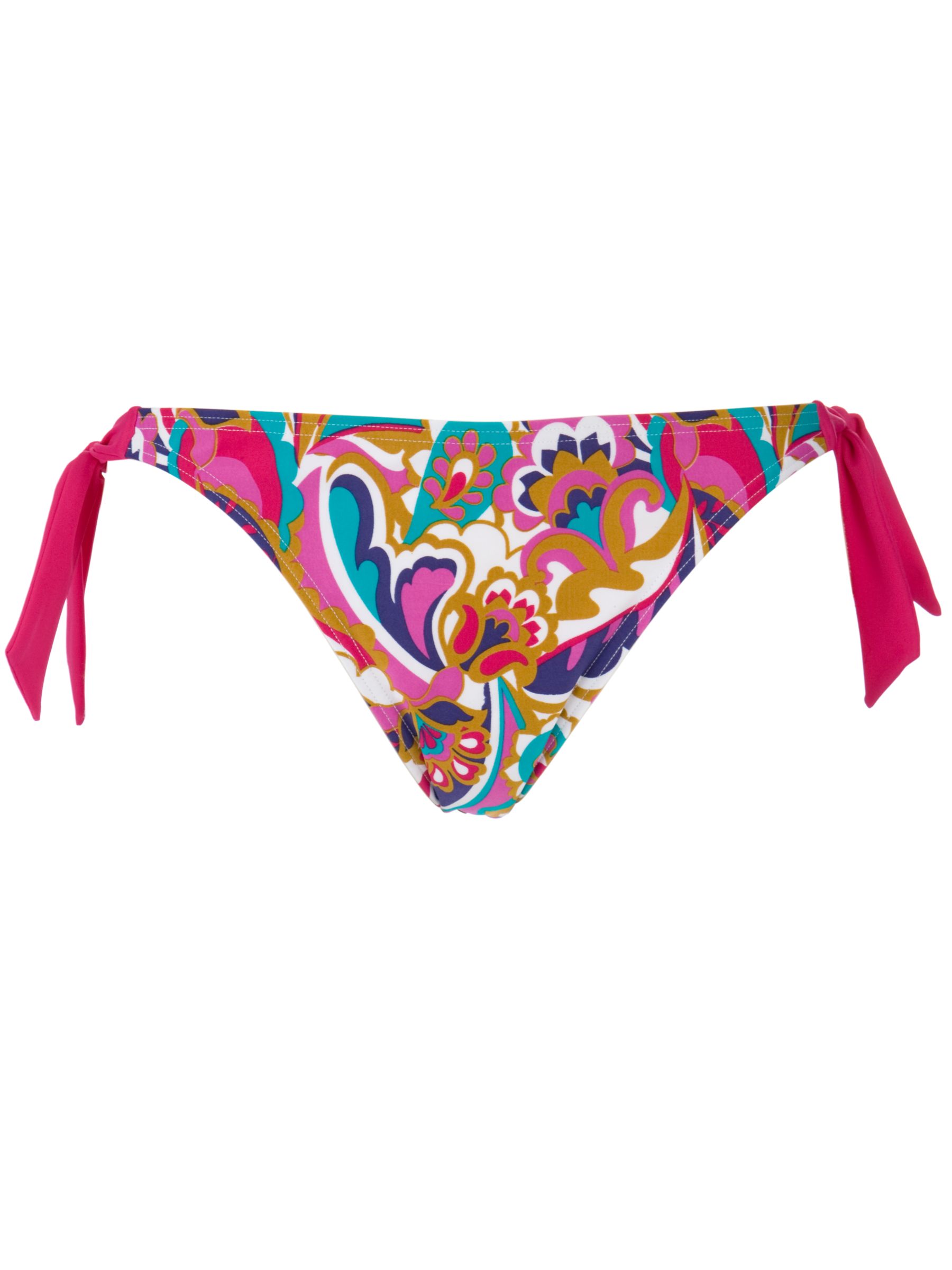 John Lewis Women Tie Side Bikini Briefs, Multicoloured