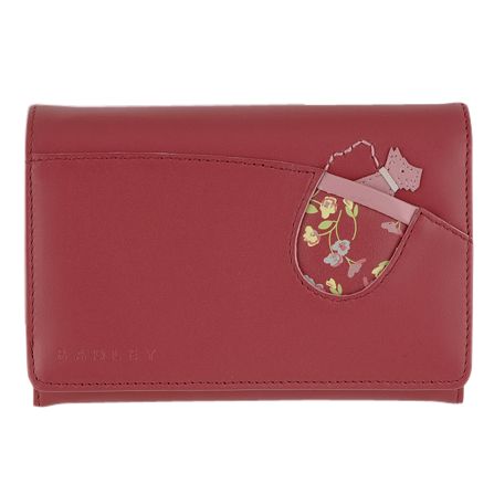 Radley Bletchley Park Medium Flapover Coin Purse Red