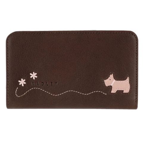 Radley Wishing On A Star Medium Flapover Purse with Zip Brown