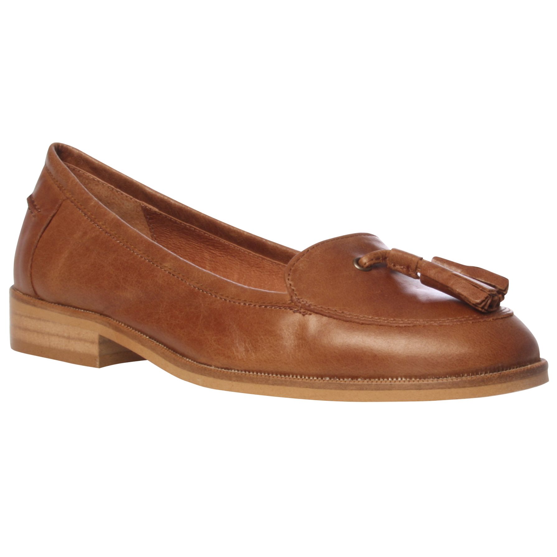 Carvela Libel Leather Loafers, Tan, 5