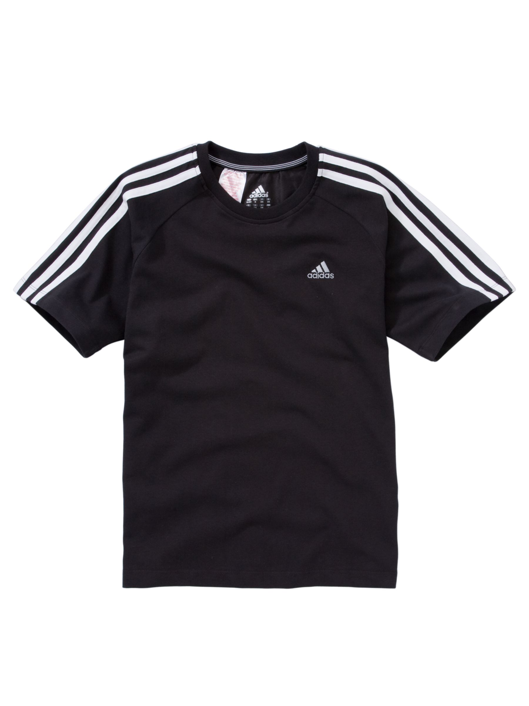 Adidas Short Sleeve T-Shirt, Black/White