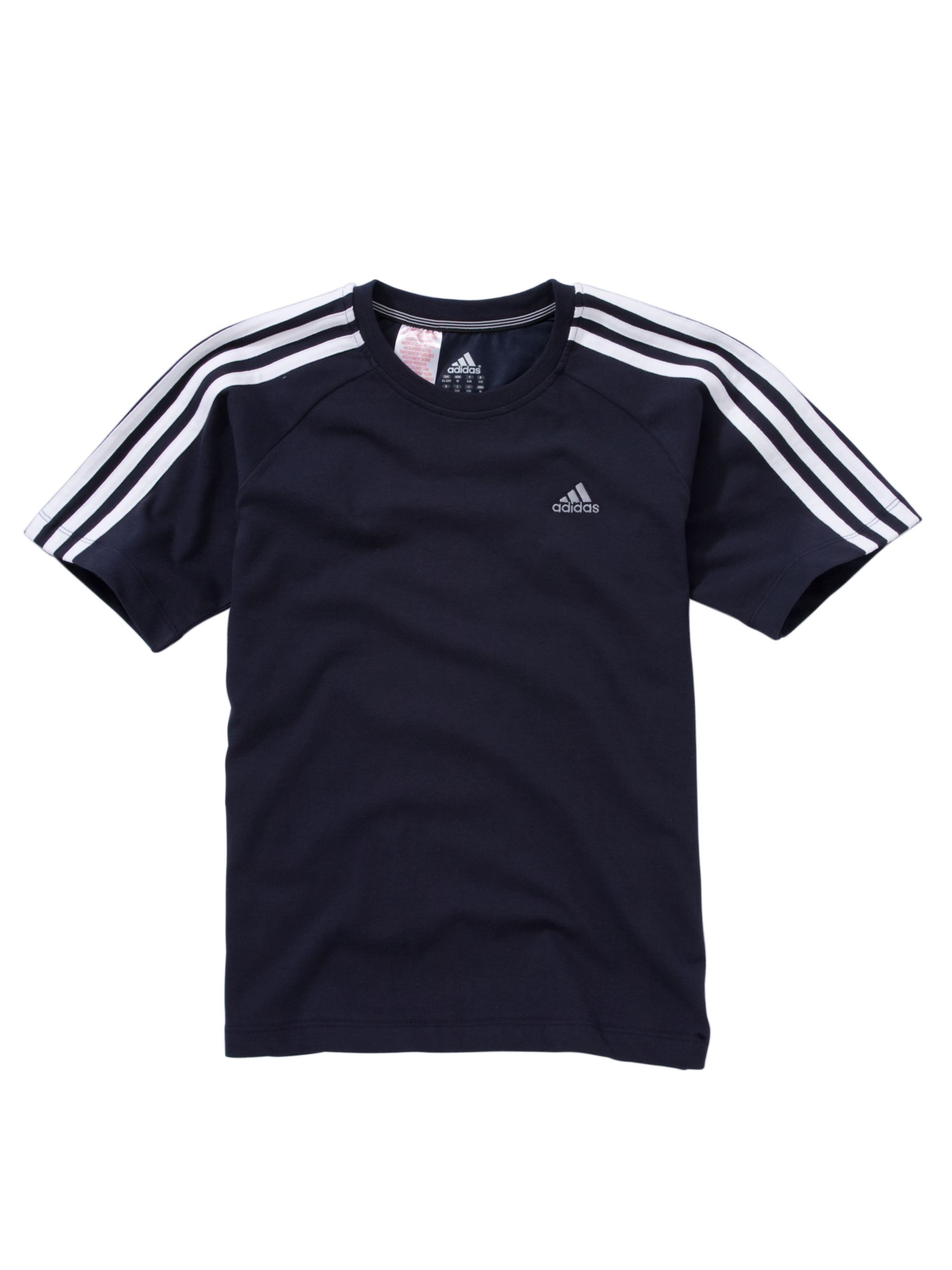 Adidas Short Sleeve T-Shirt, Navy/White