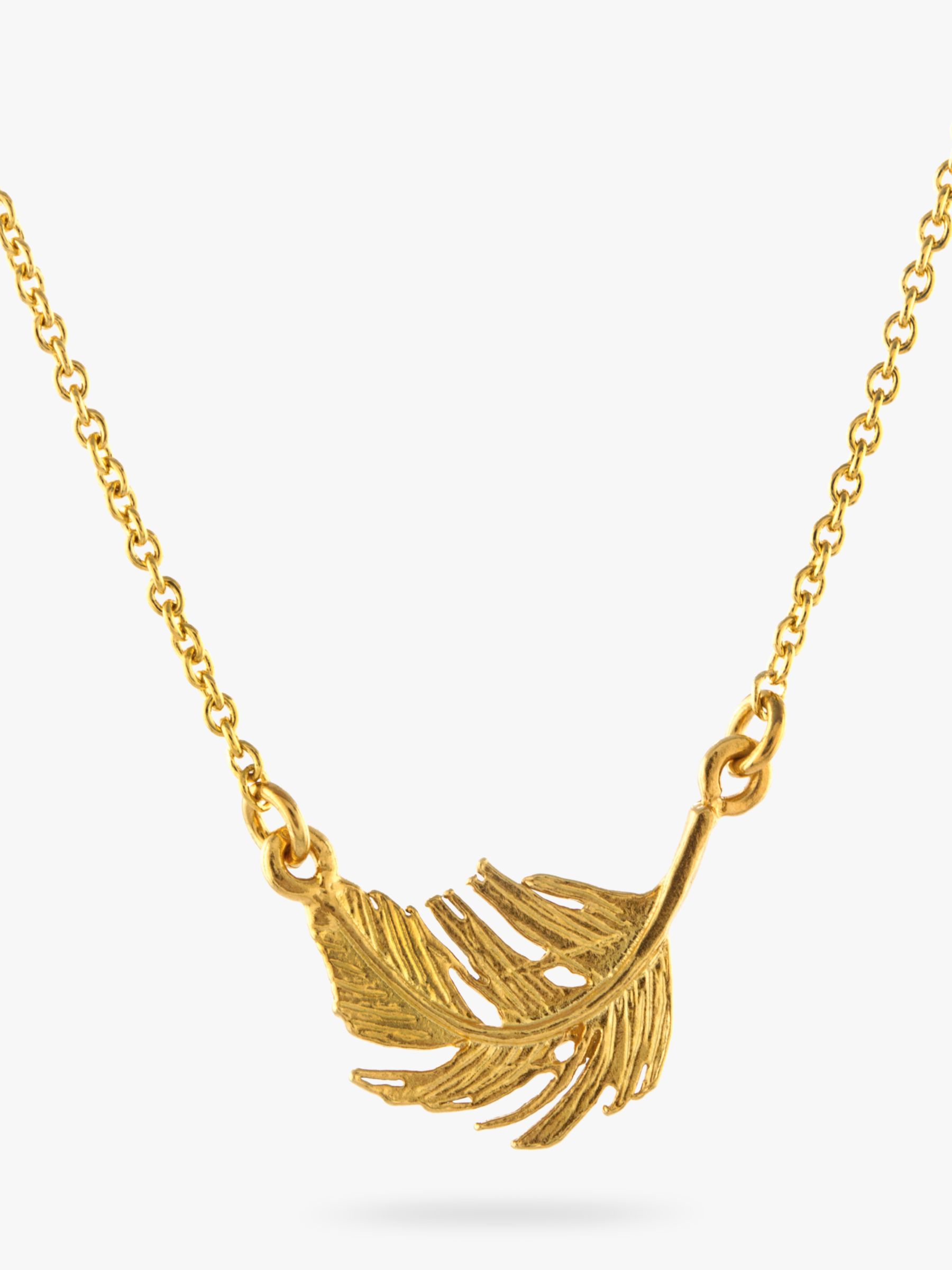 Alex Monroe Little Feather Gold Necklace