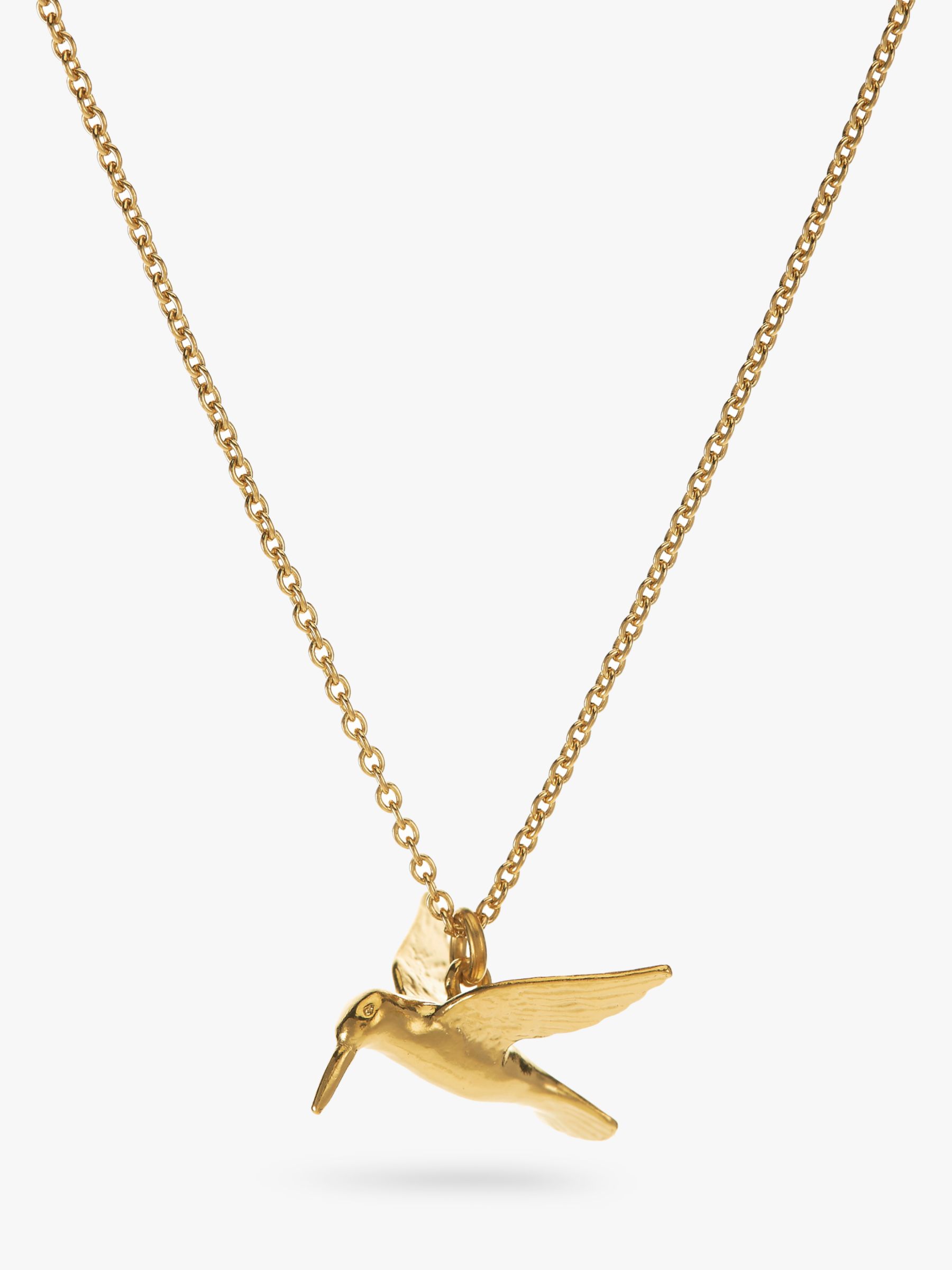 Alex Monroe Gold Hummingbird Necklace