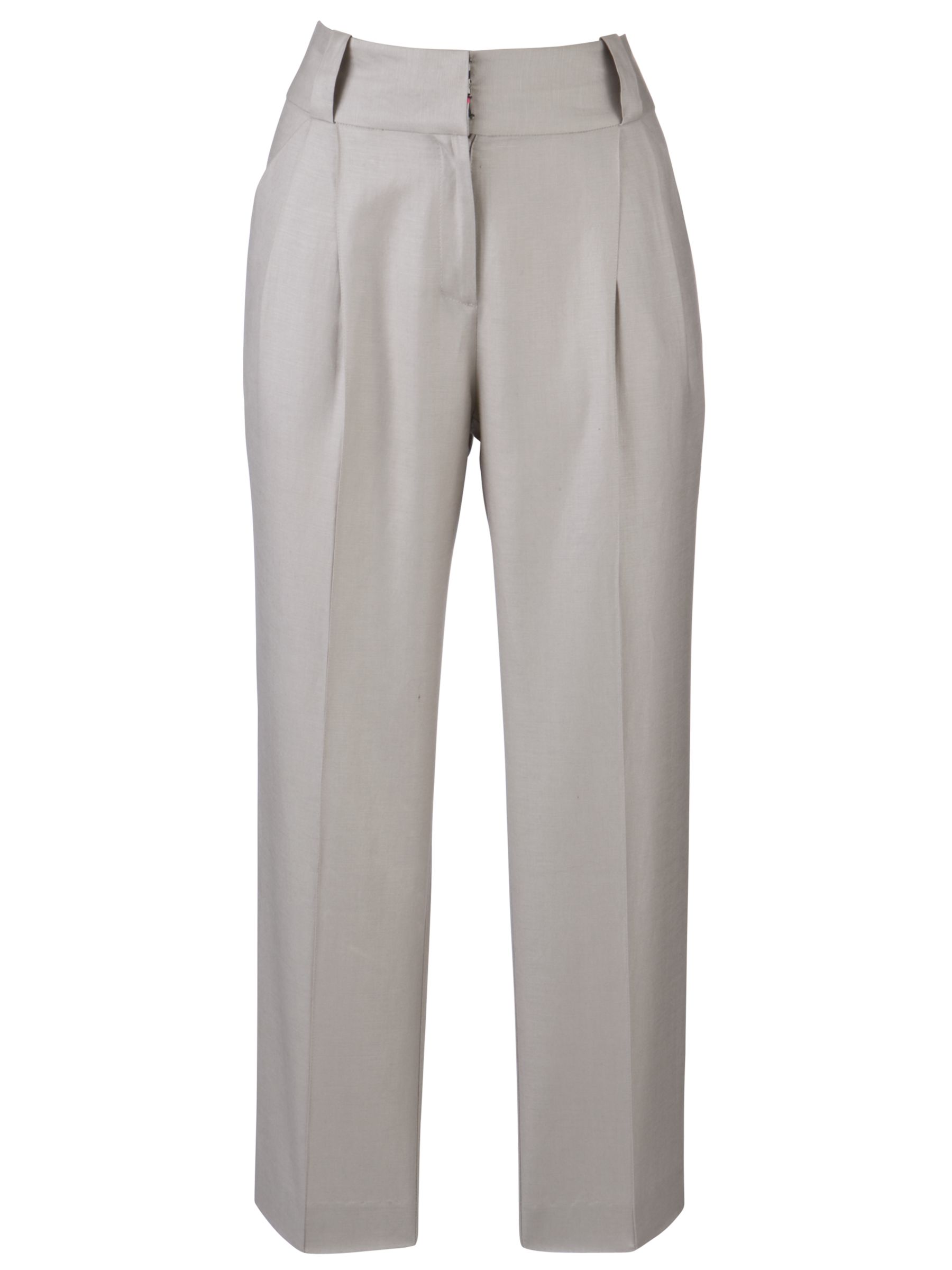 Ted Baker Contram Pleat Front Tapered Trousers, Beige