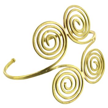 Made Brass Swirl Cuff