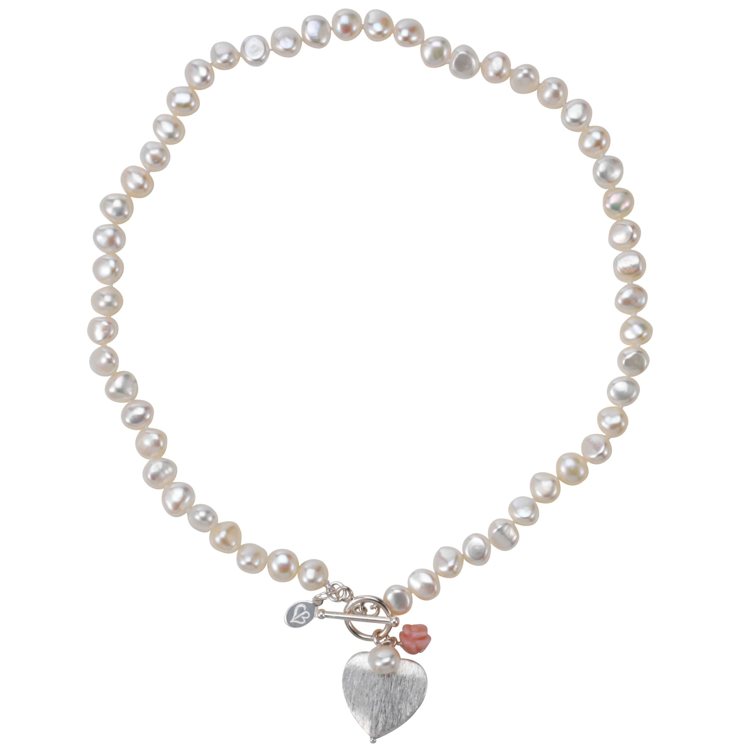Claudia Bradby White Pearl Pink Opal Necklace