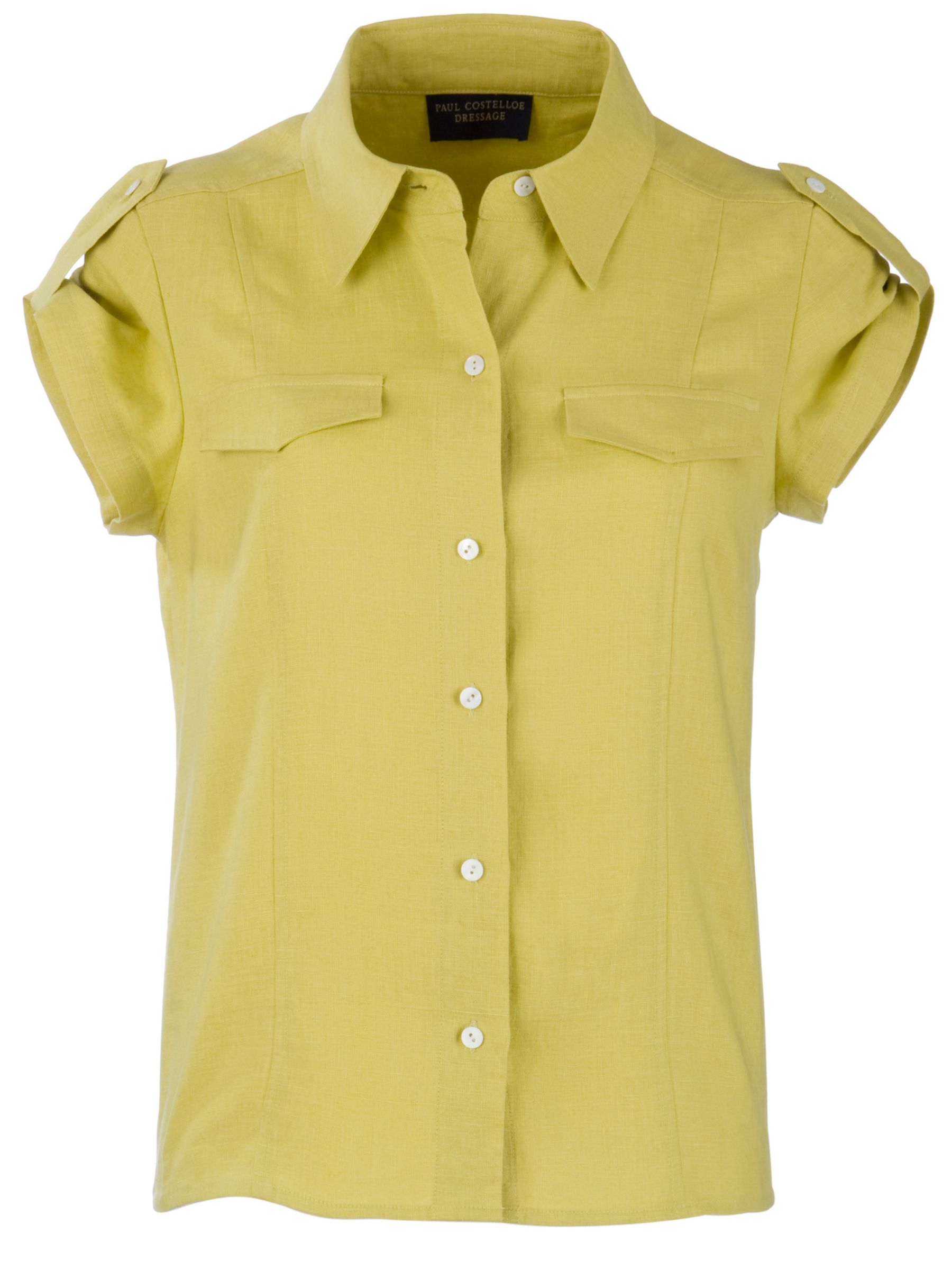 Paul Costelloe Epaulette Detail Linen Blouse,