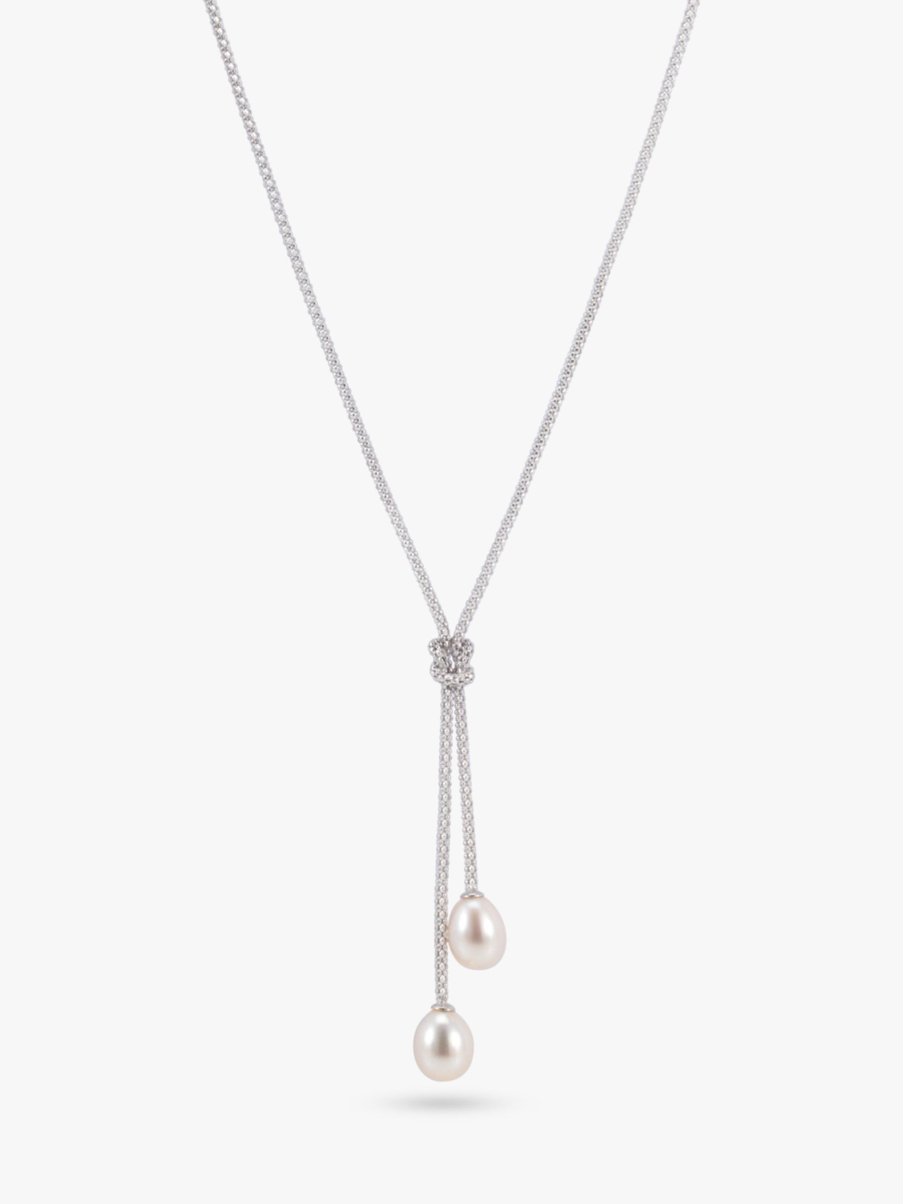 Lido Pearls Y Shape Knotted Drop Necklace