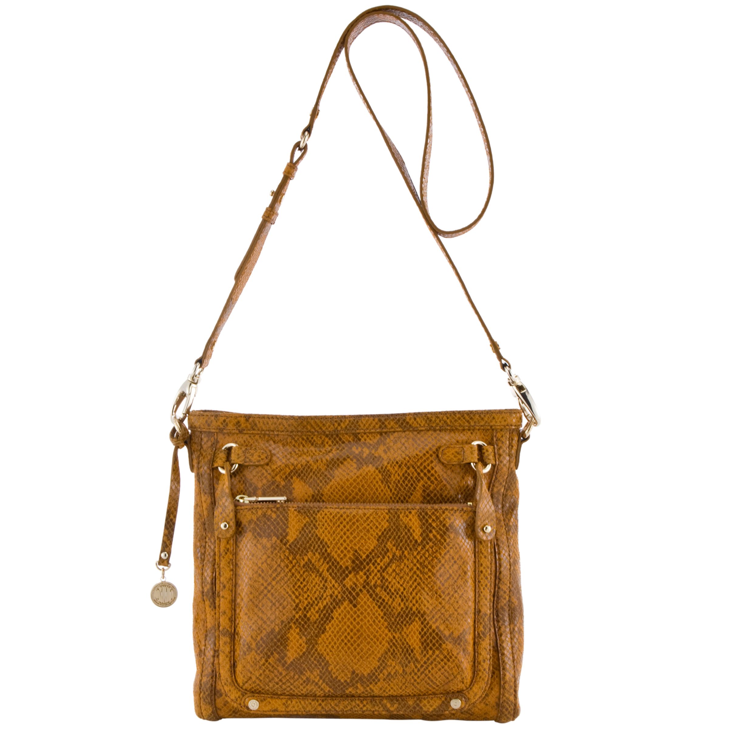 DKNY Across Body Snake Transformer Bag, Pollen