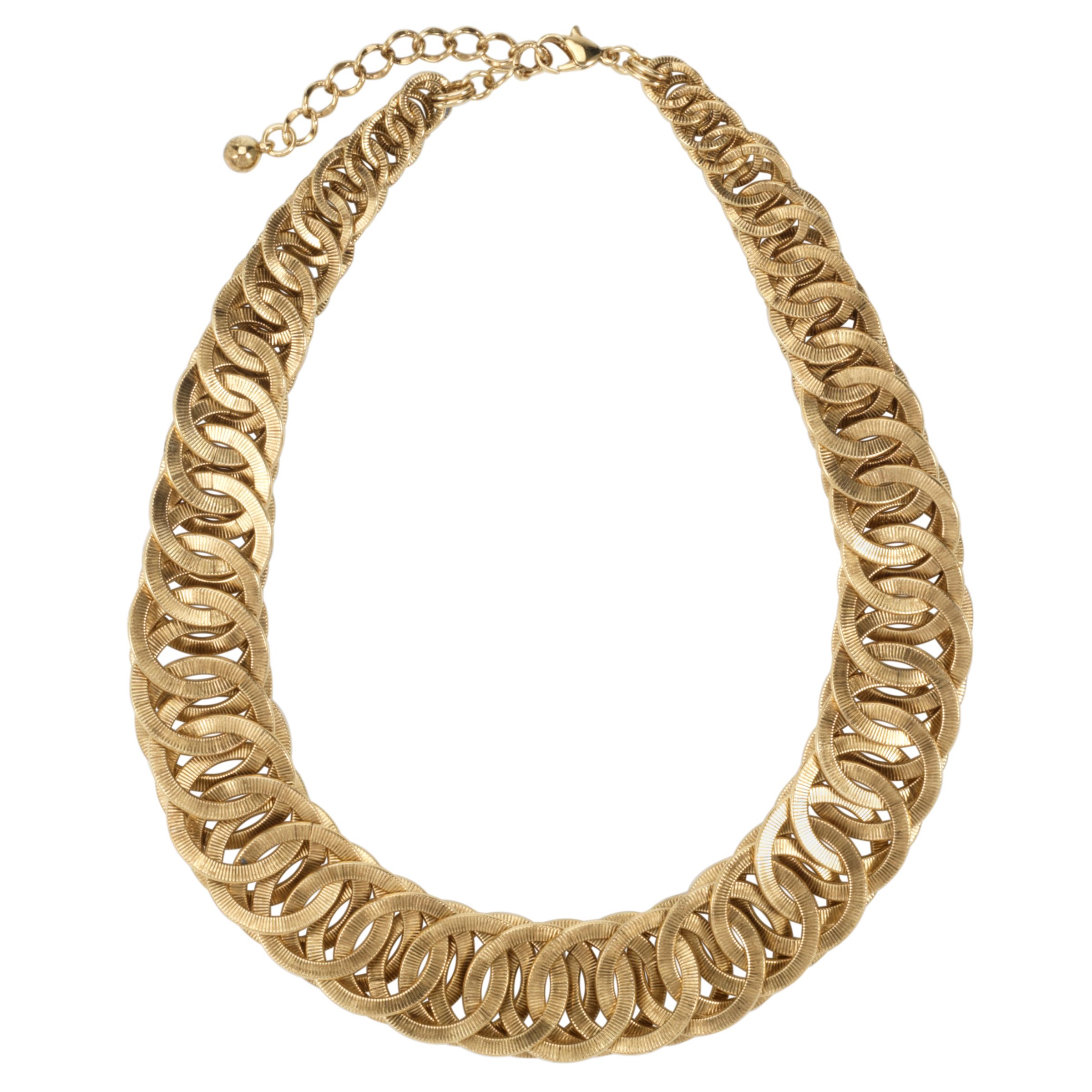 COLLECTION, John Lewis Women Brass Circle Link Necklace