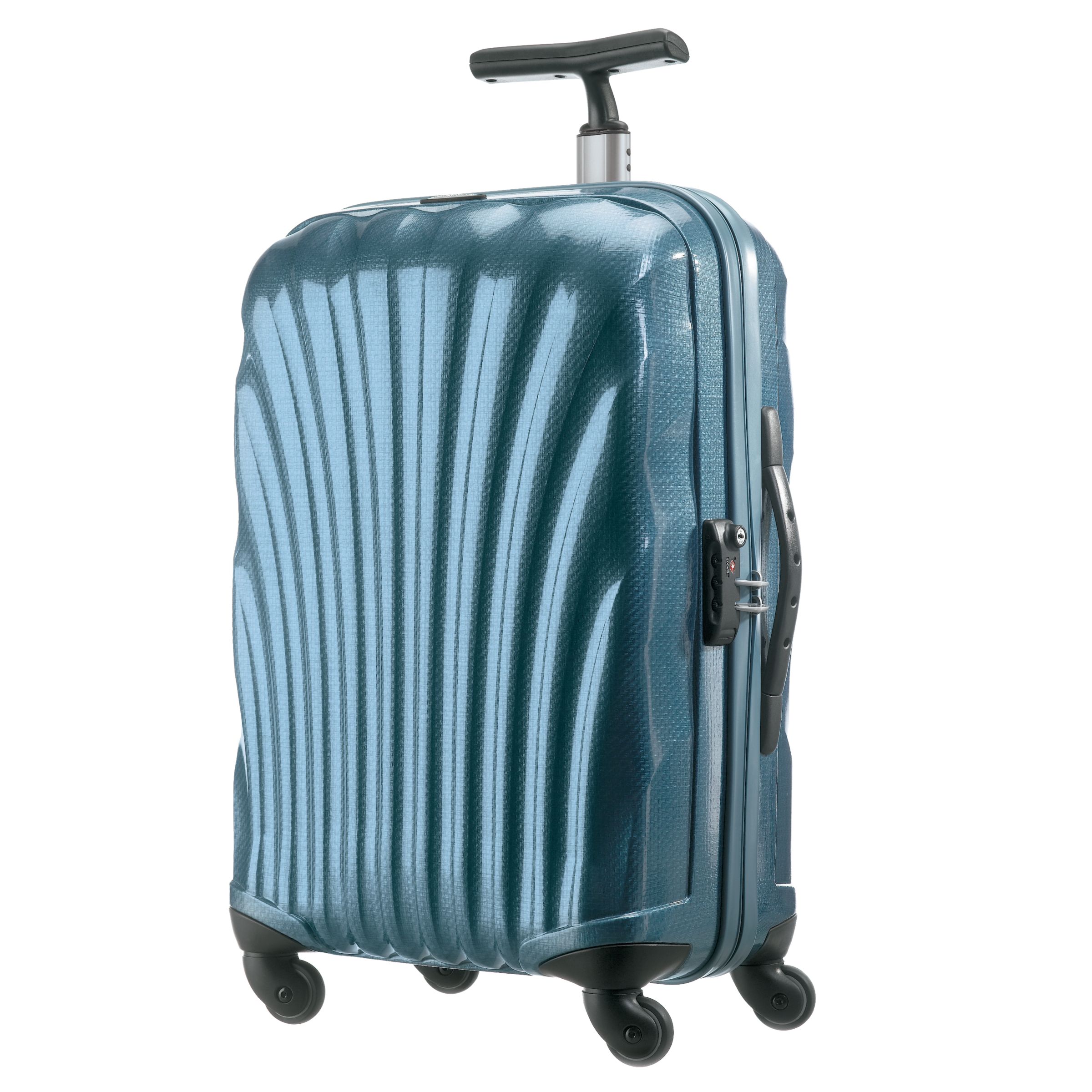 Samsonite Cosmolite Spinner Trolley Cases, Blue at John Lewis