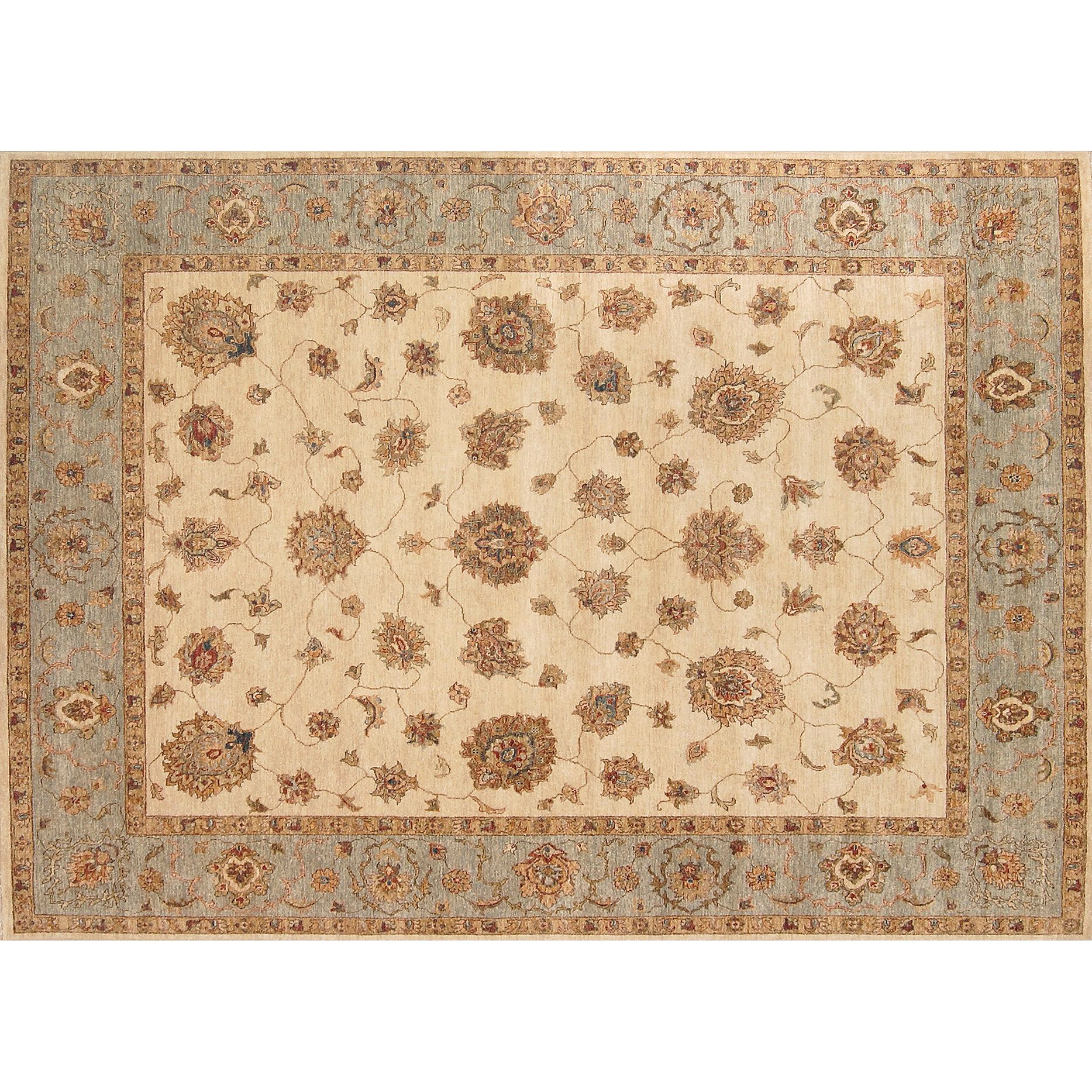 Gazni Rugs, Beige/Blue at John Lewis