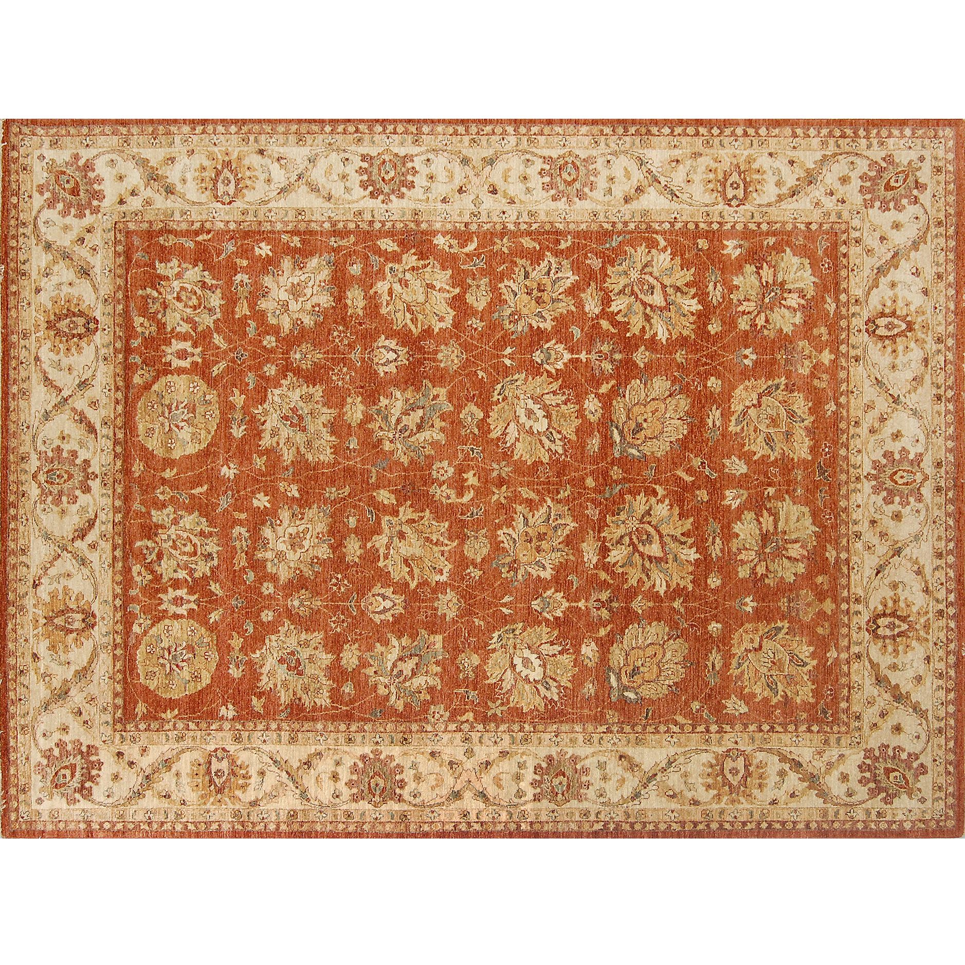 Gazni Rugs, Terracotta/Beige at John Lewis