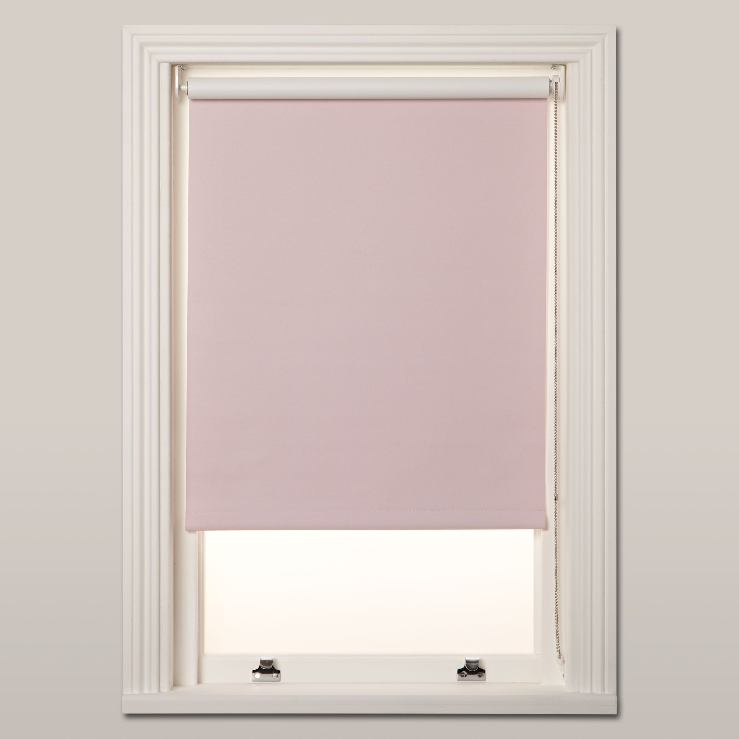 John Lewis Blackout Roller Blinds, Ash Rose